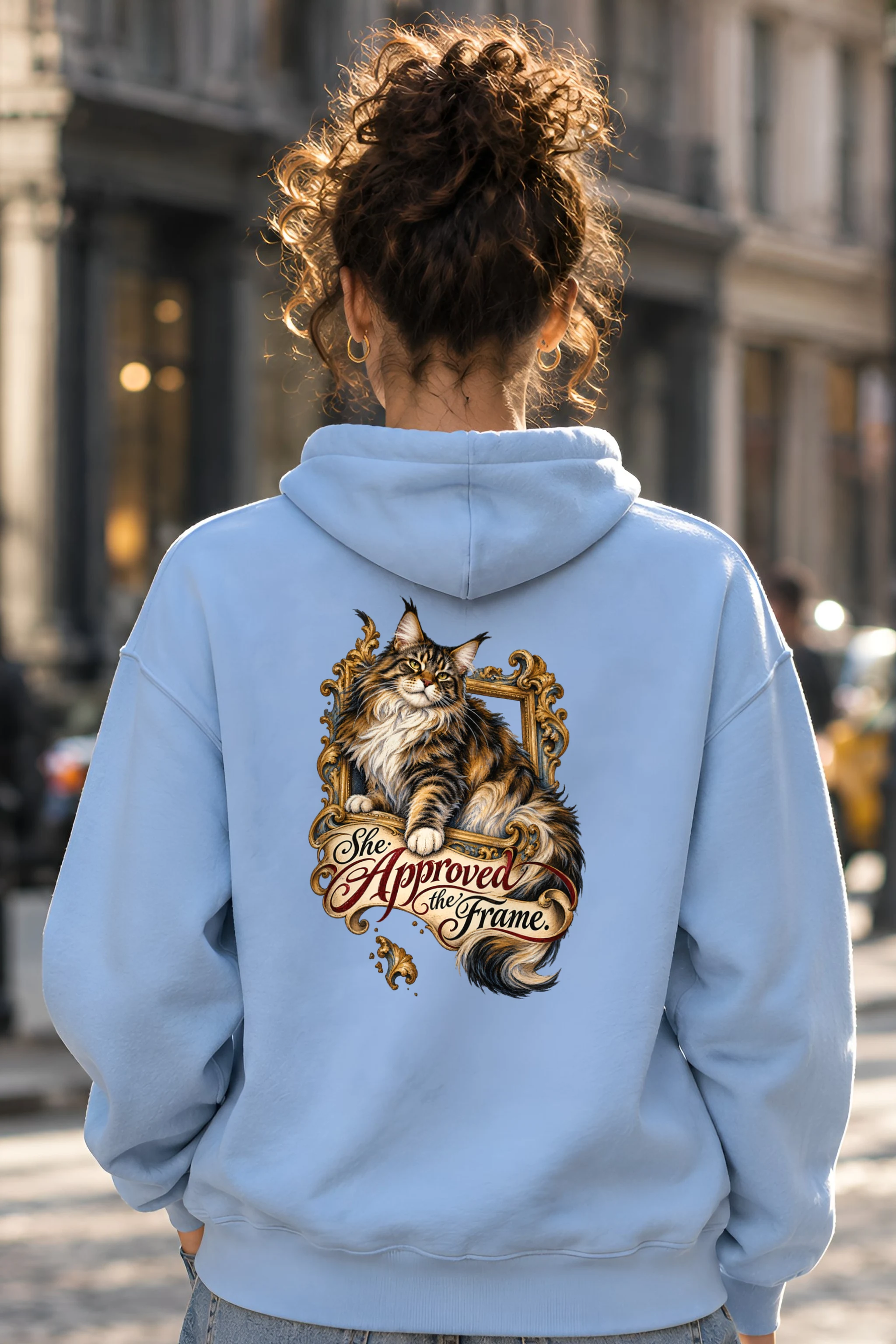 "She Approved The Frame" Heavy Blend Unisex Pullover Hoodie