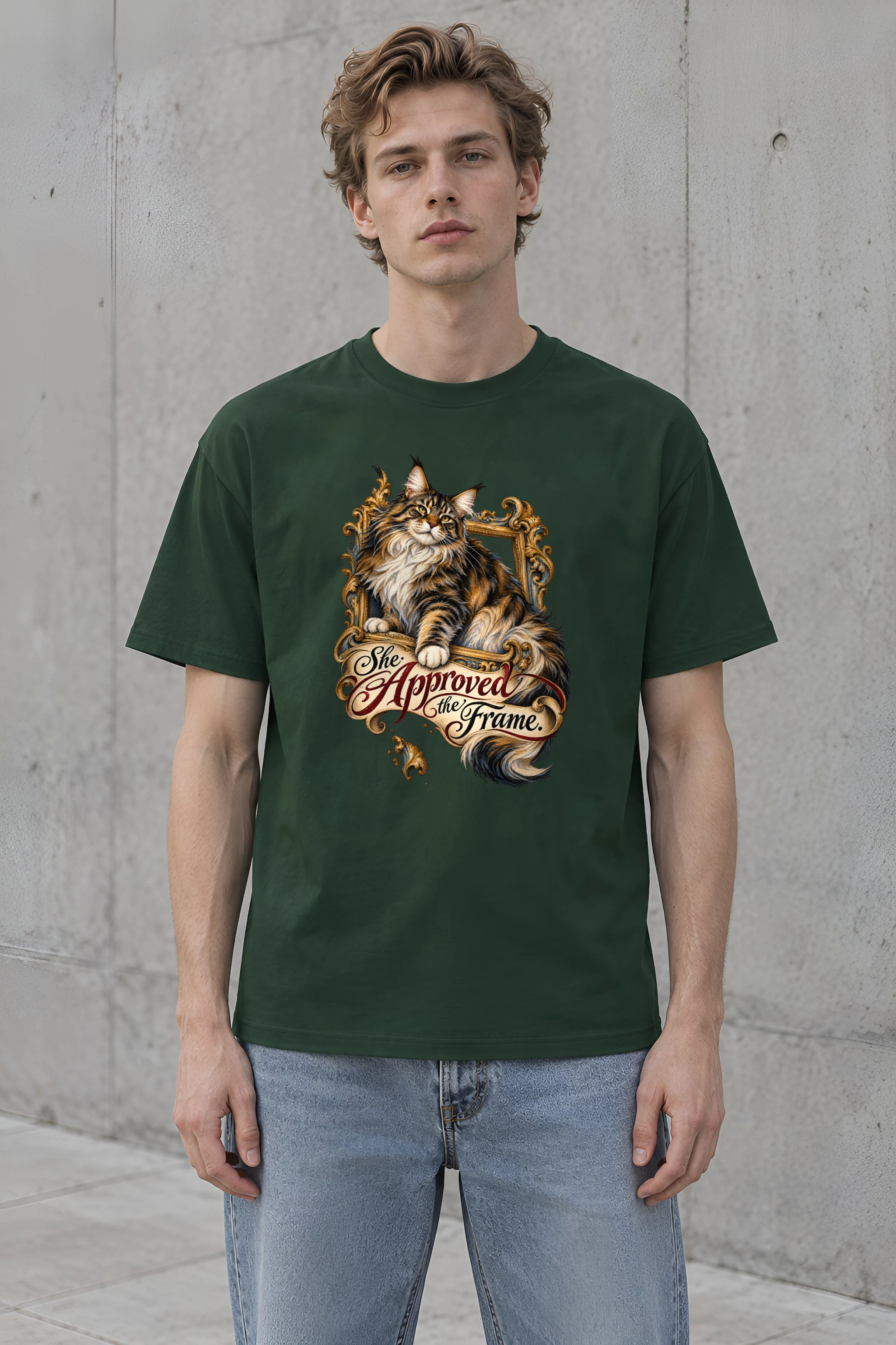 "She Approved The Frame" Heavyweight Unisex Crewneck T-shirt