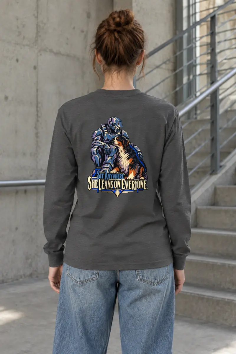 “She Leans on Everyone” Unisex Longsleeve T-shirt