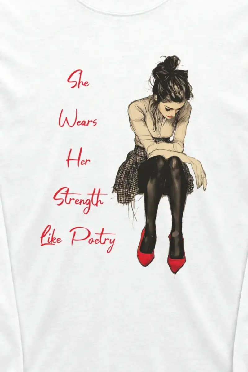 "She Wears Her Strength" Unisex Longsleeve T-shirt