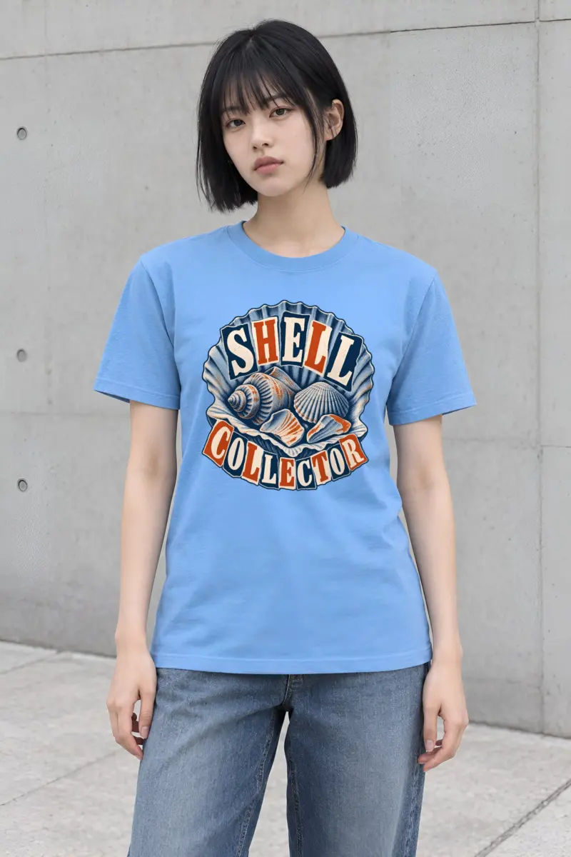“Shell Collector” Heavyweight Unisex Crewneck T-shirt