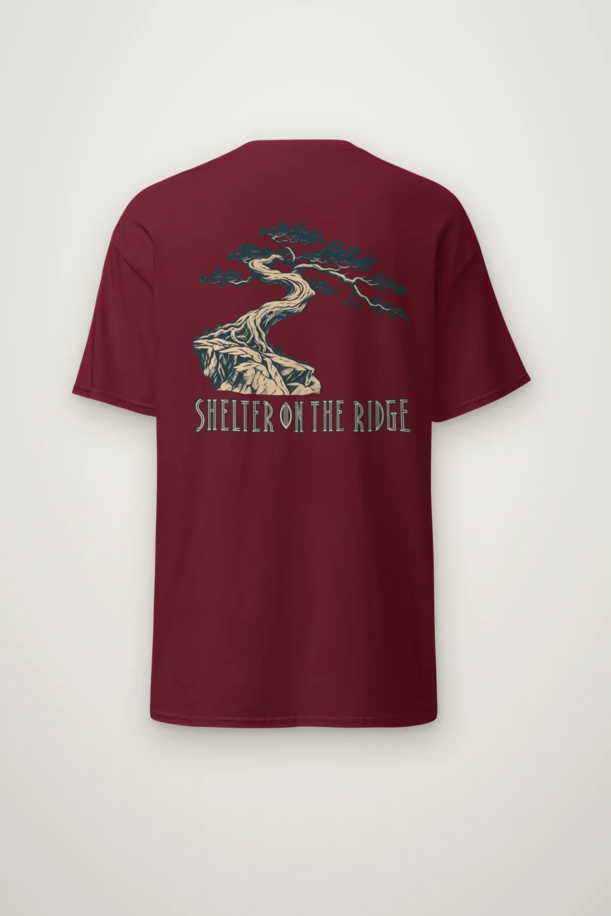 "Shelter on the Ridge" Heavyweight Unisex Crewneck T-shirt