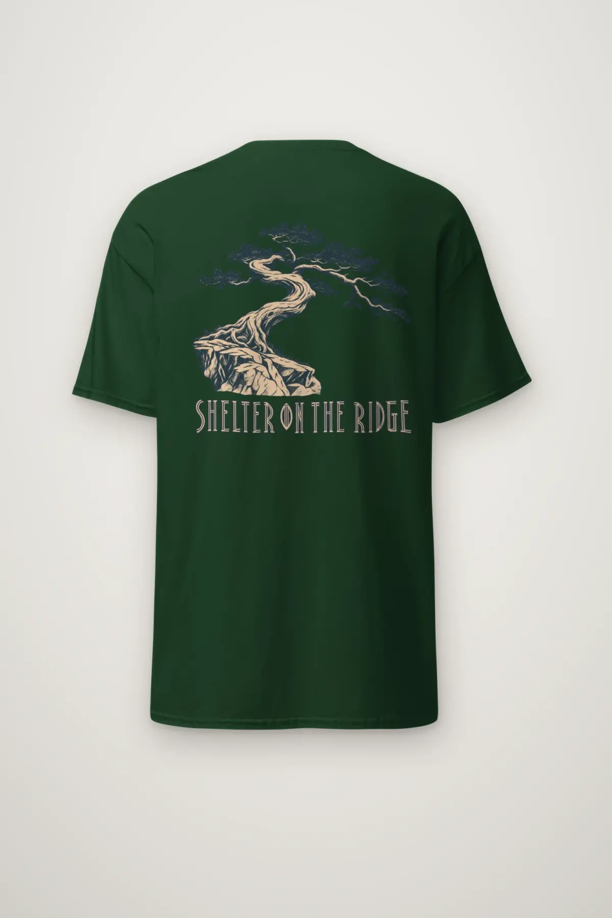 "Shelter on the Ridge" Heavyweight Unisex Crewneck T-shirt