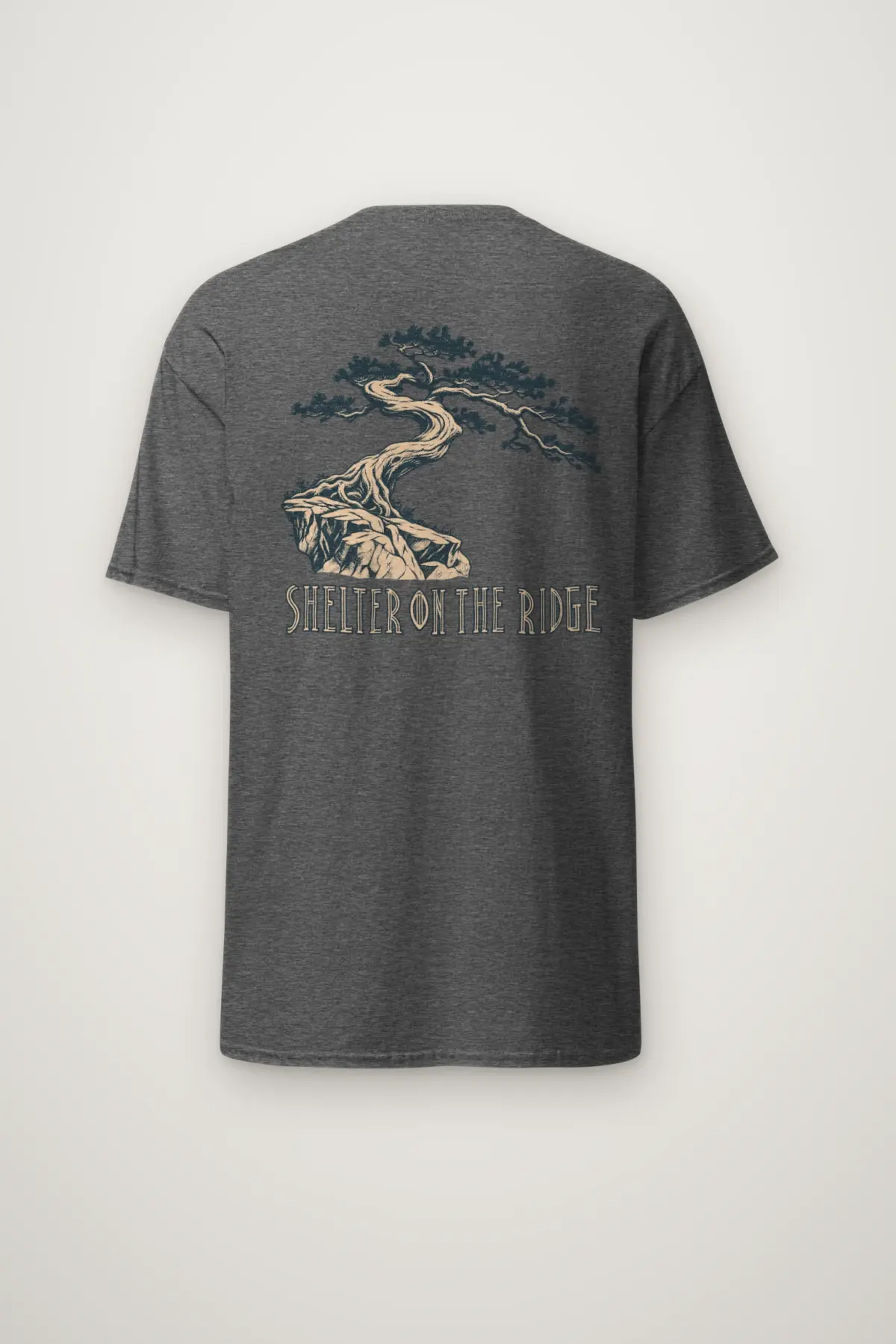 "Shelter on the Ridge" Heavyweight Unisex Crewneck T-shirt
