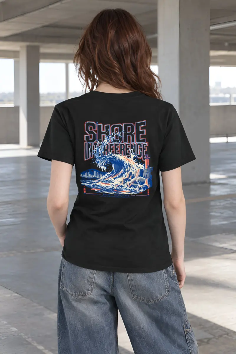 "Shore Interference" Heavyweight Unisex Crewneck T-shirt
