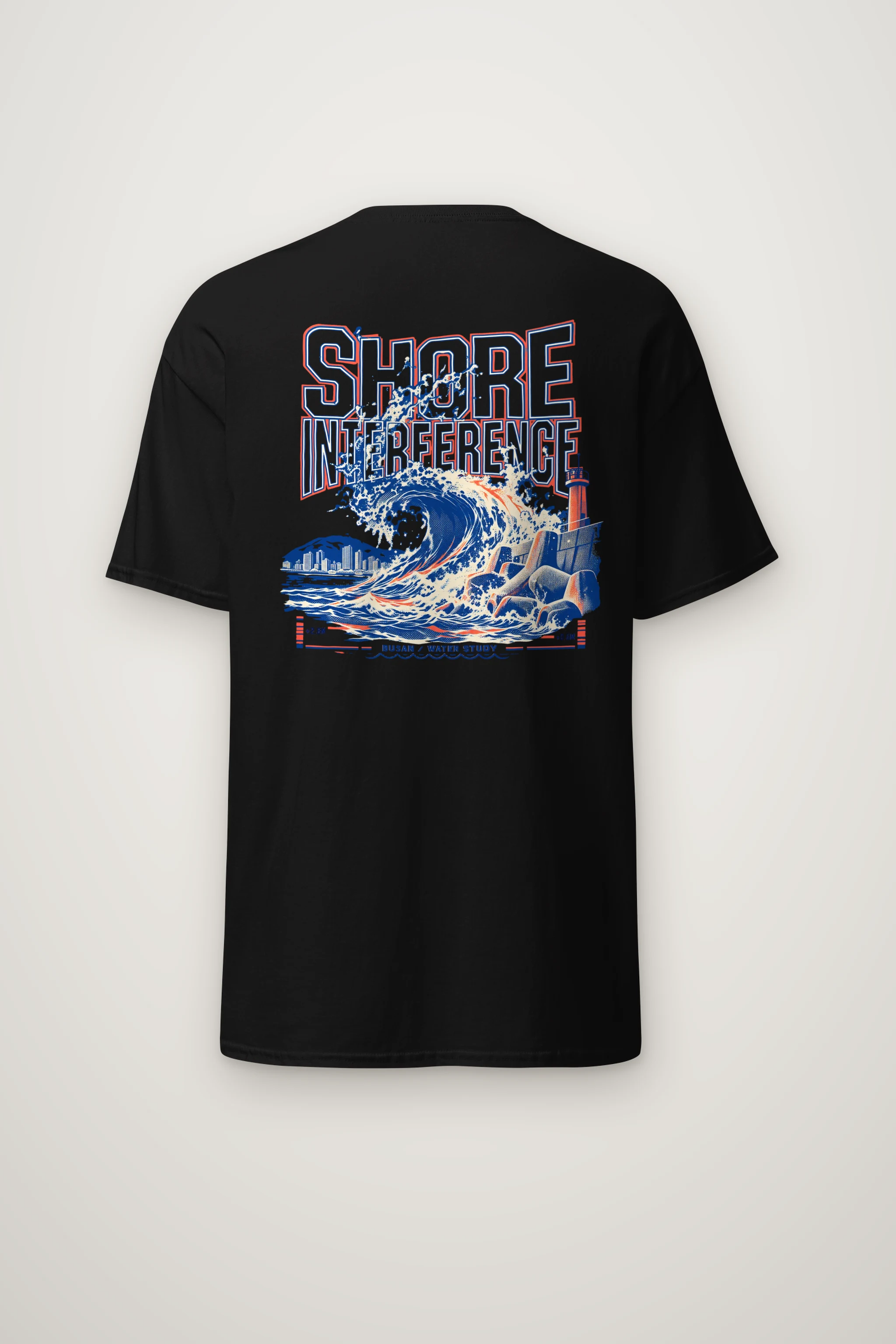 "Shore Interference" Heavyweight Unisex Crewneck T-shirt