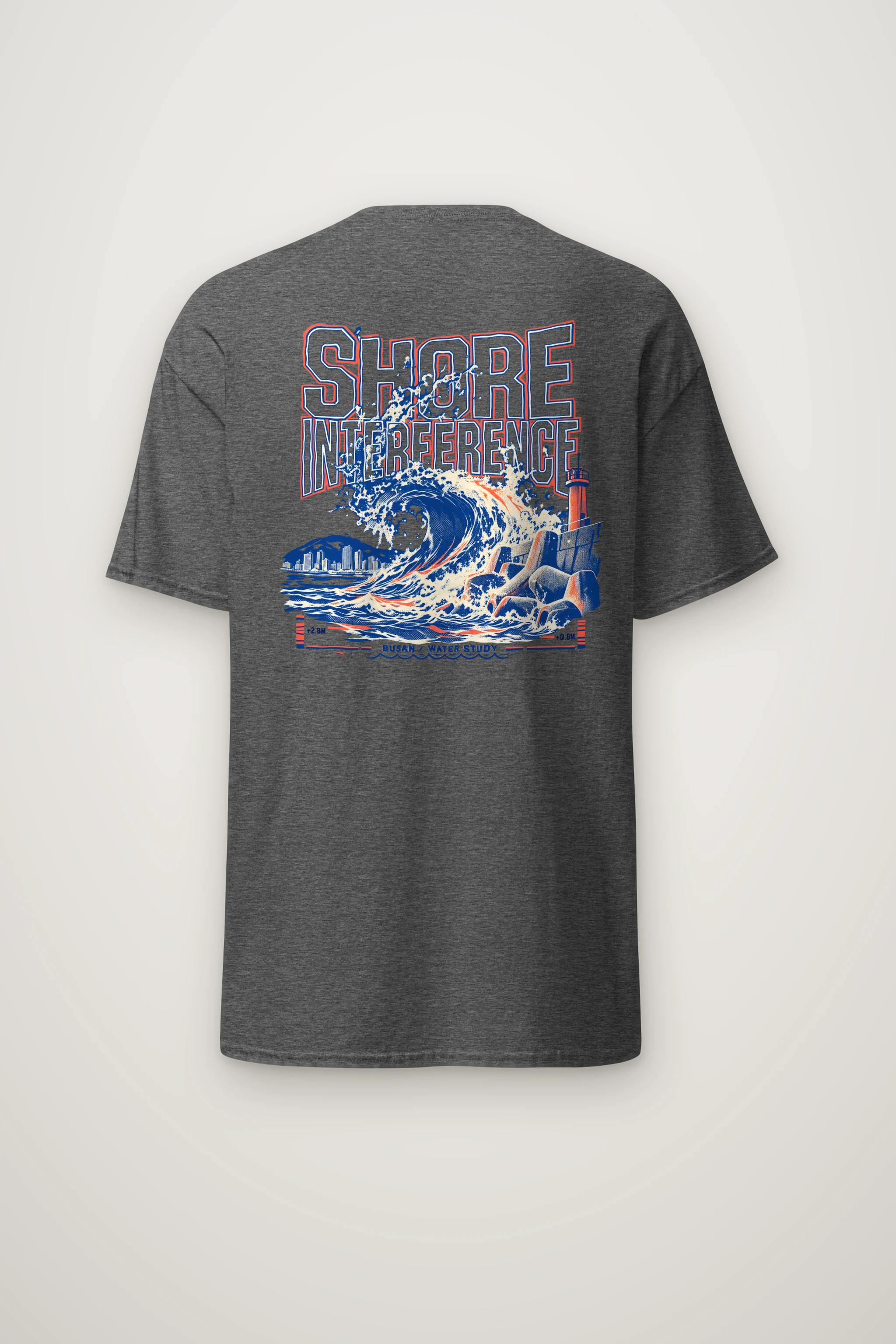 "Shore Interference" Heavyweight Unisex Crewneck T-shirt