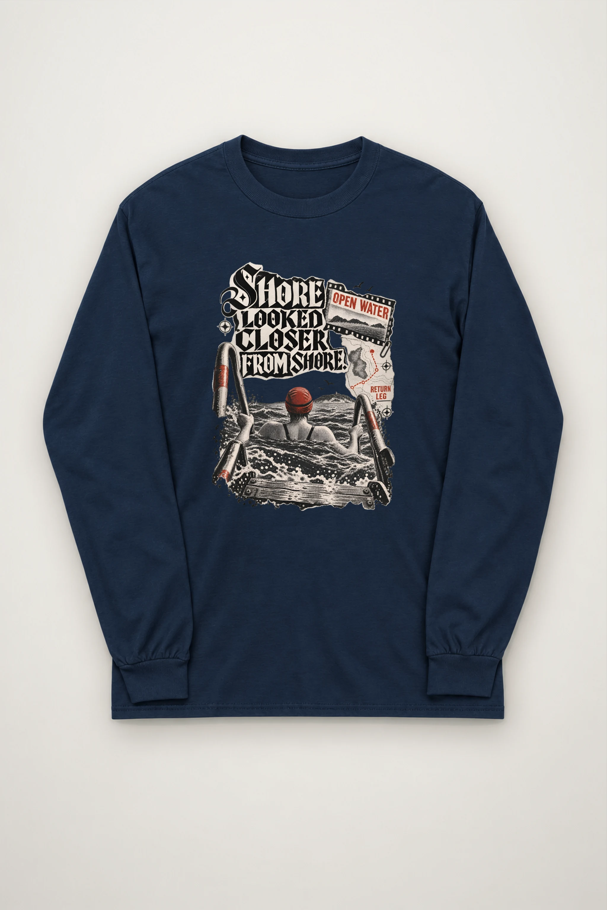 "Shore Looked Closer From Shore" Unisex Longsleeve T-shirt