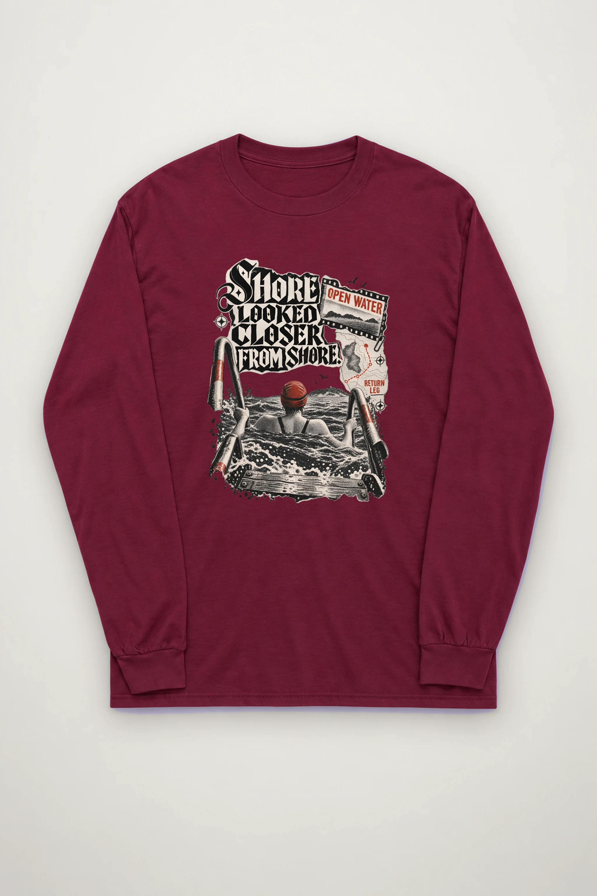 "Shore Looked Closer From Shore" Unisex Longsleeve T-shirt