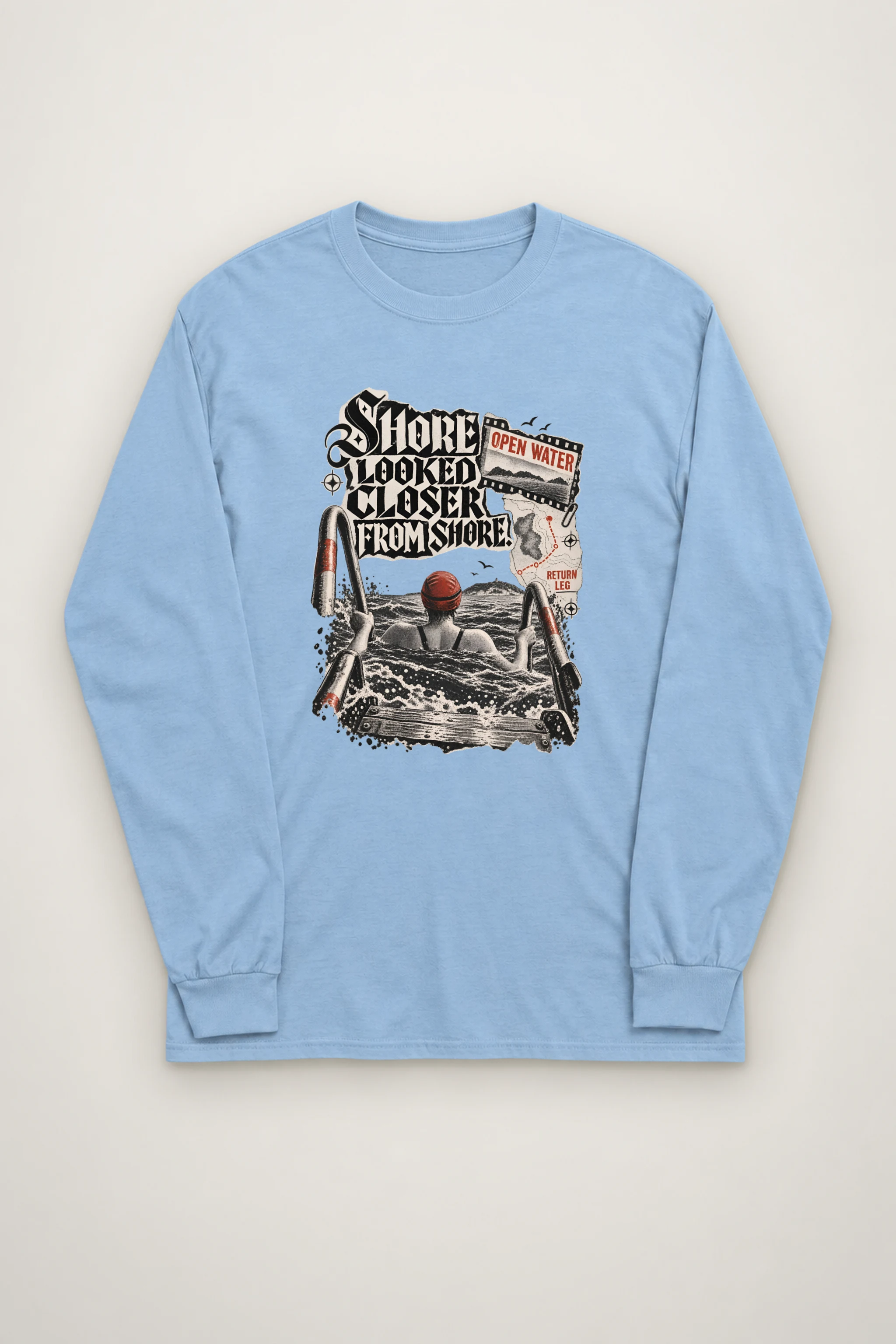 "Shore Looked Closer From Shore" Unisex Longsleeve T-shirt