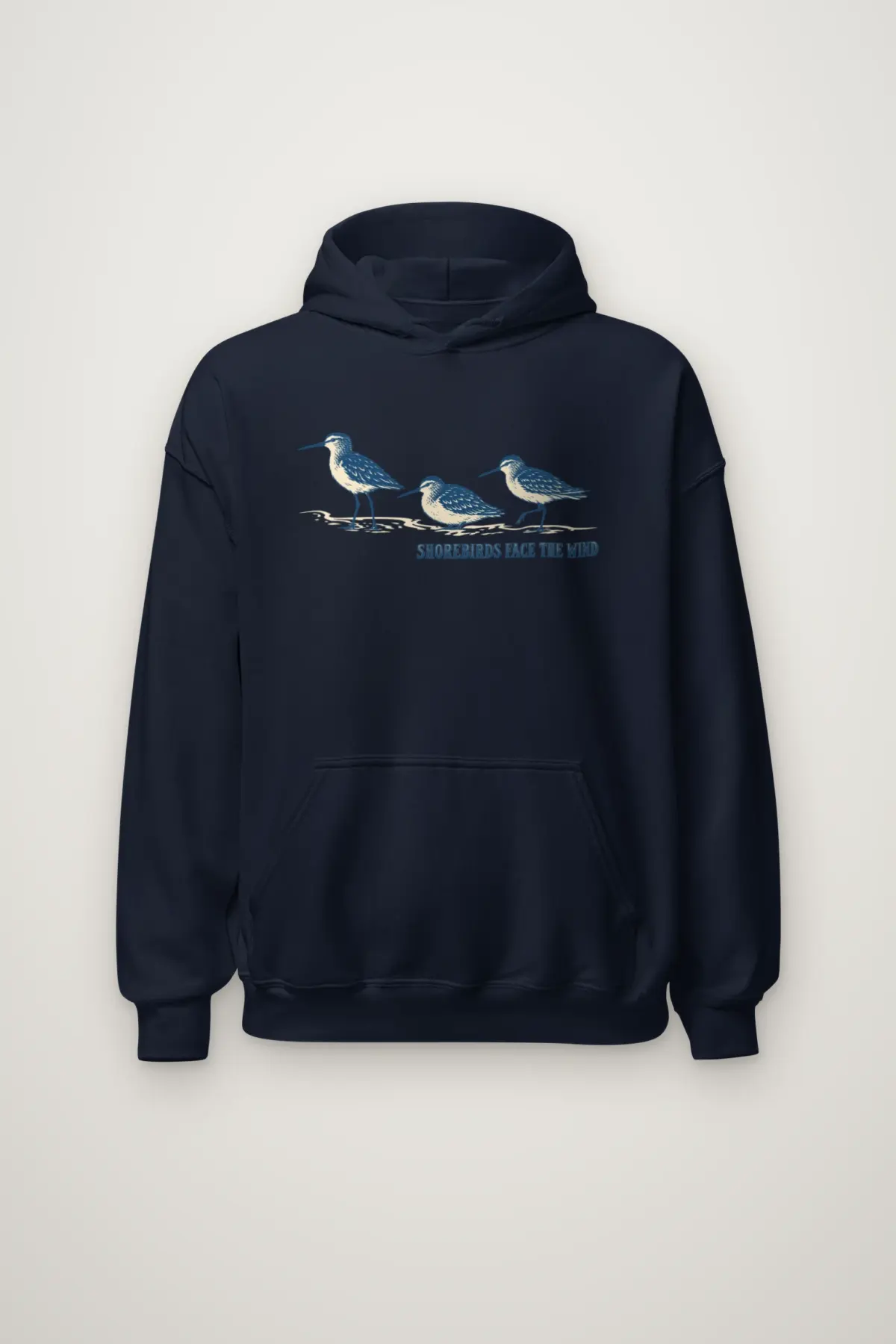 "Shorebirds Face the Wind" Heavy Blend Unisex Pullover Hoodie