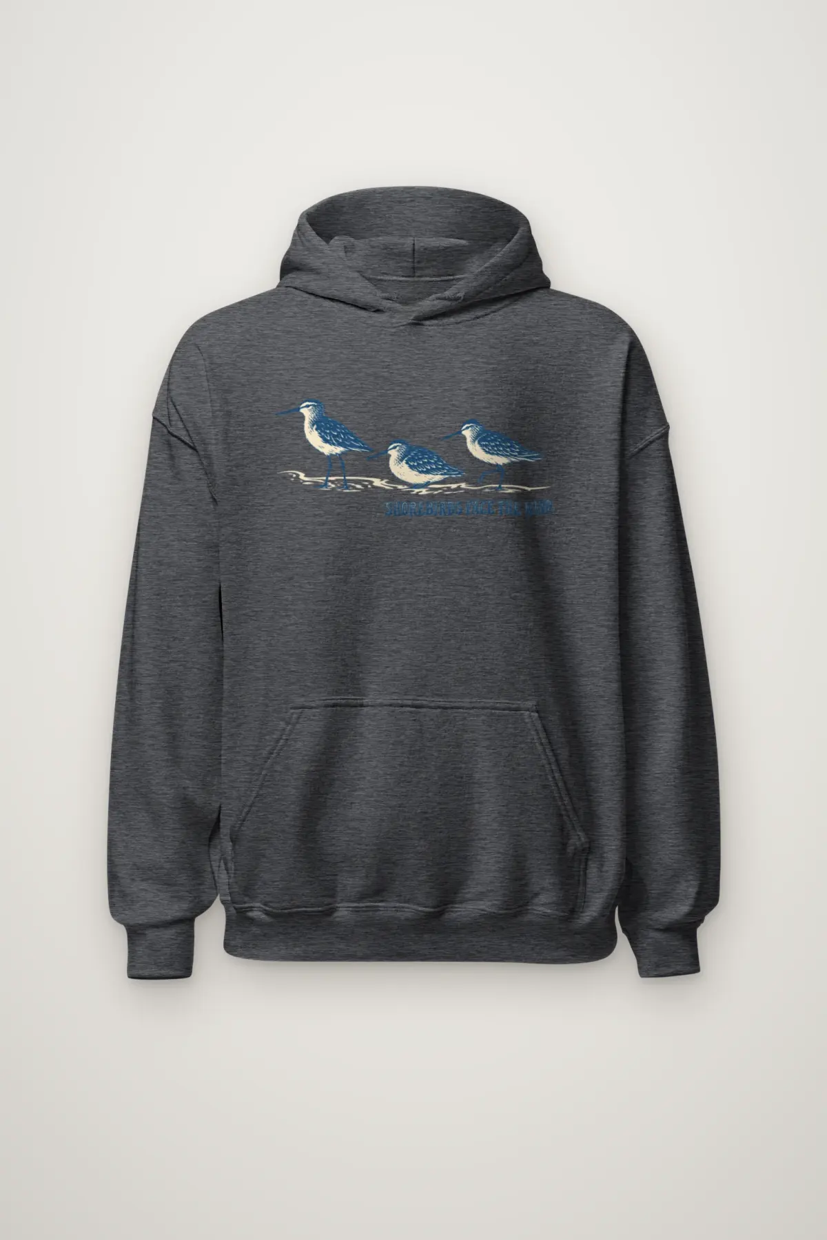 "Shorebirds Face the Wind" Heavy Blend Unisex Pullover Hoodie