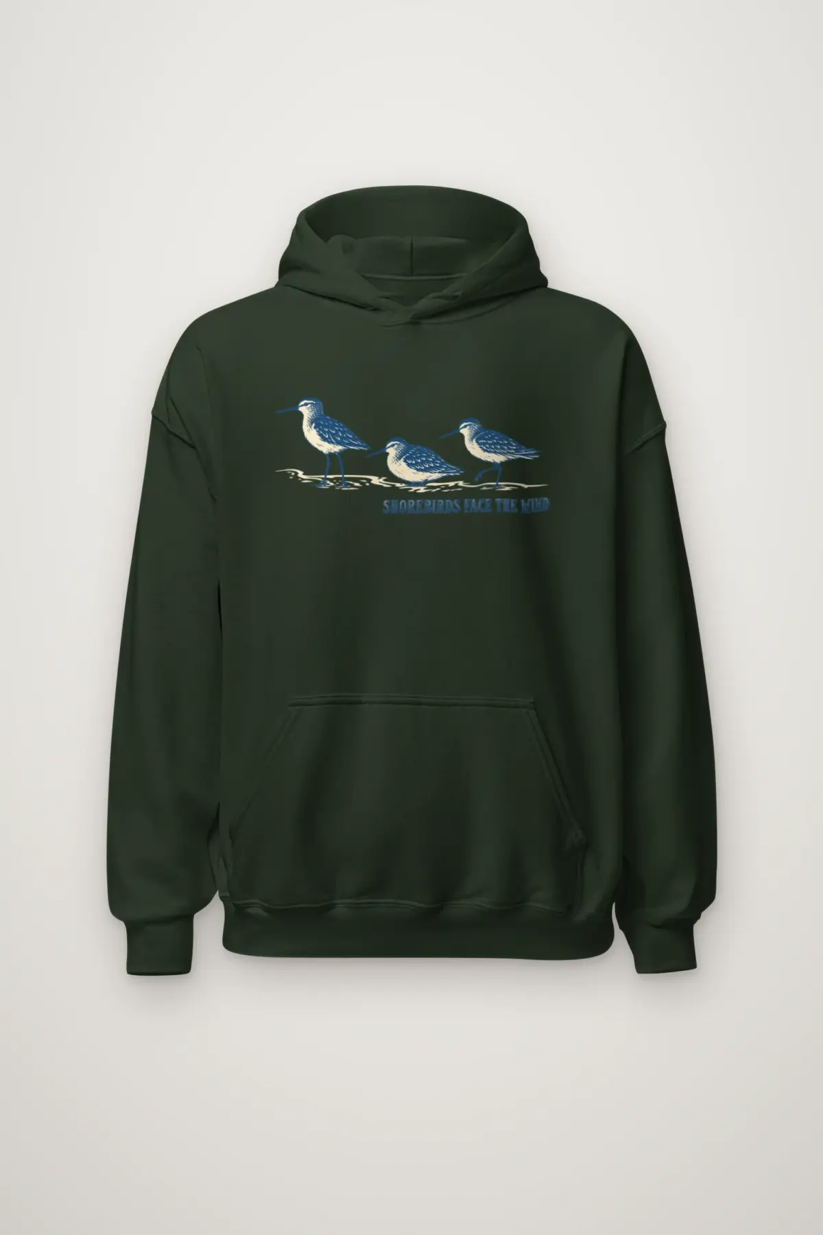 "Shorebirds Face the Wind" Heavy Blend Unisex Pullover Hoodie