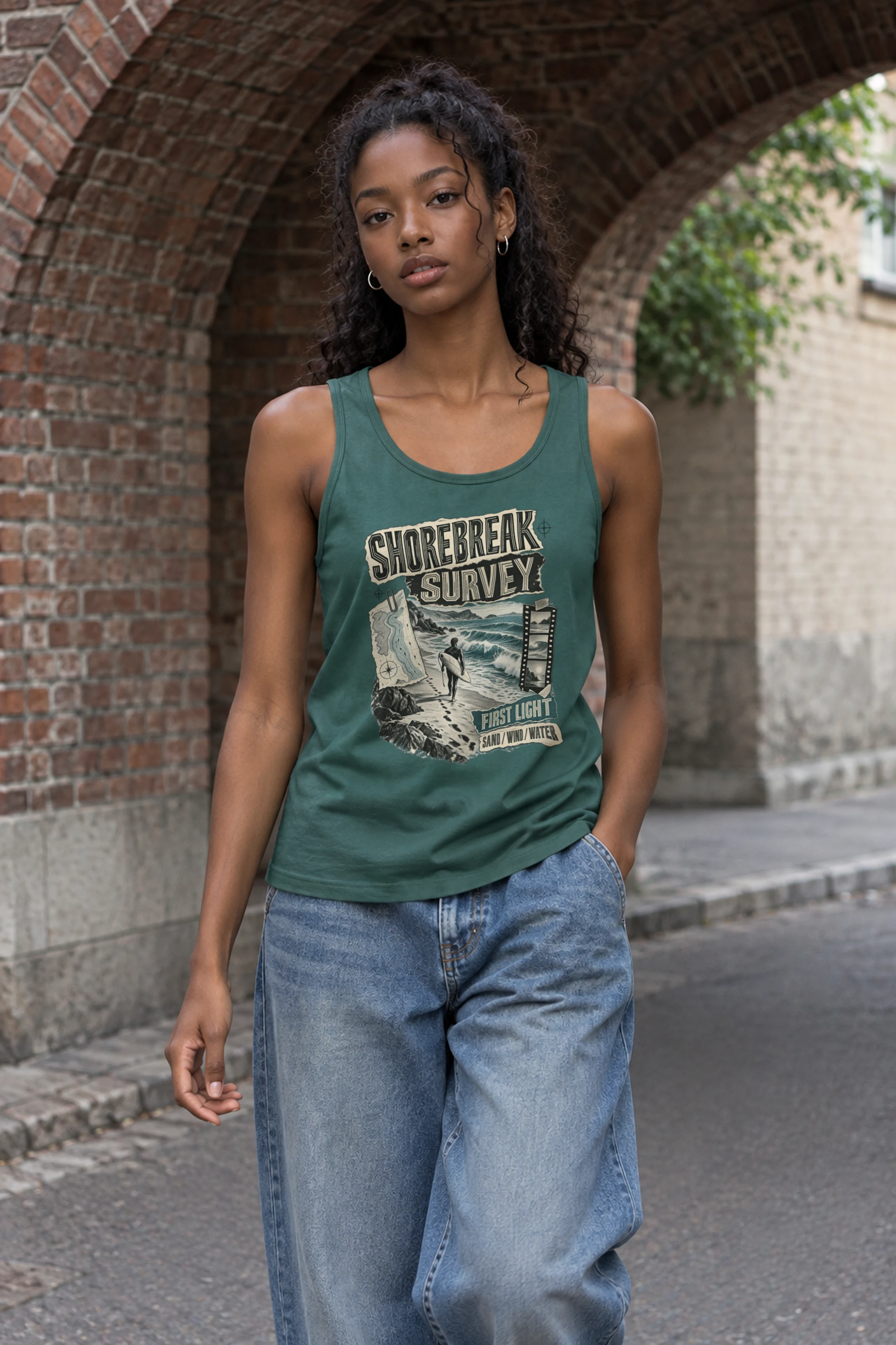 "Shorebreak Survey" Unisex Jersey Tank
