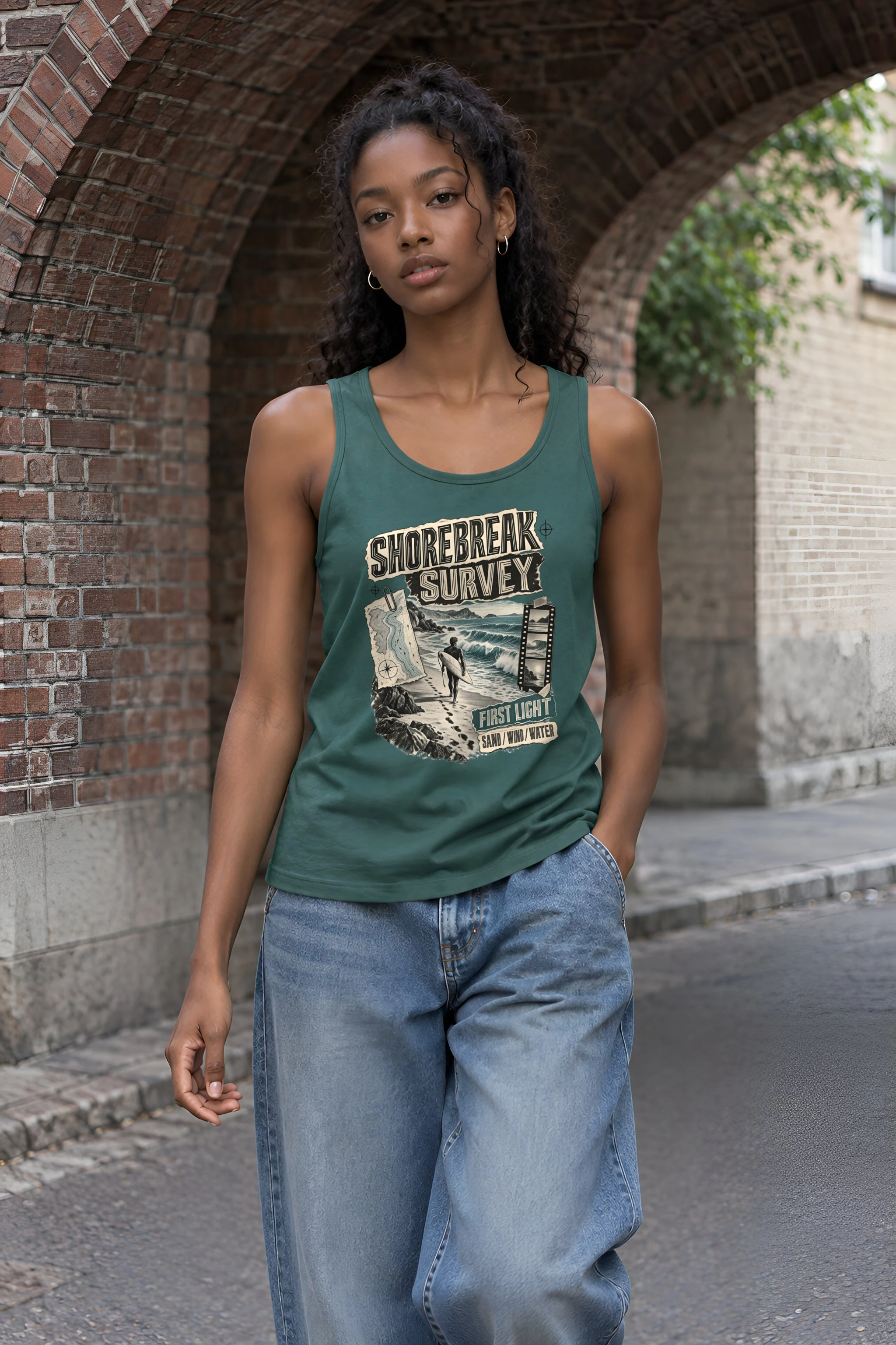 "Shorebreak Survey" Unisex Jersey Tank