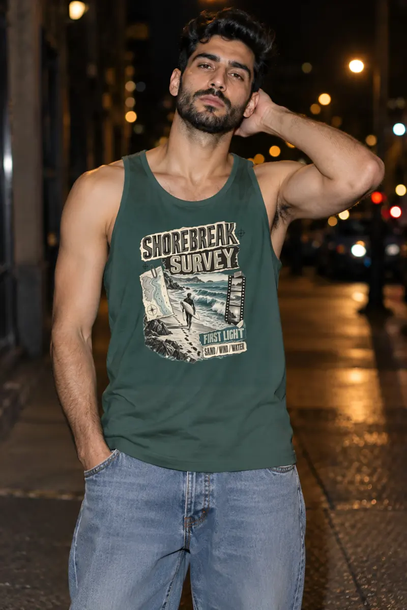 "Shorebreak Survey" Unisex Jersey Tank