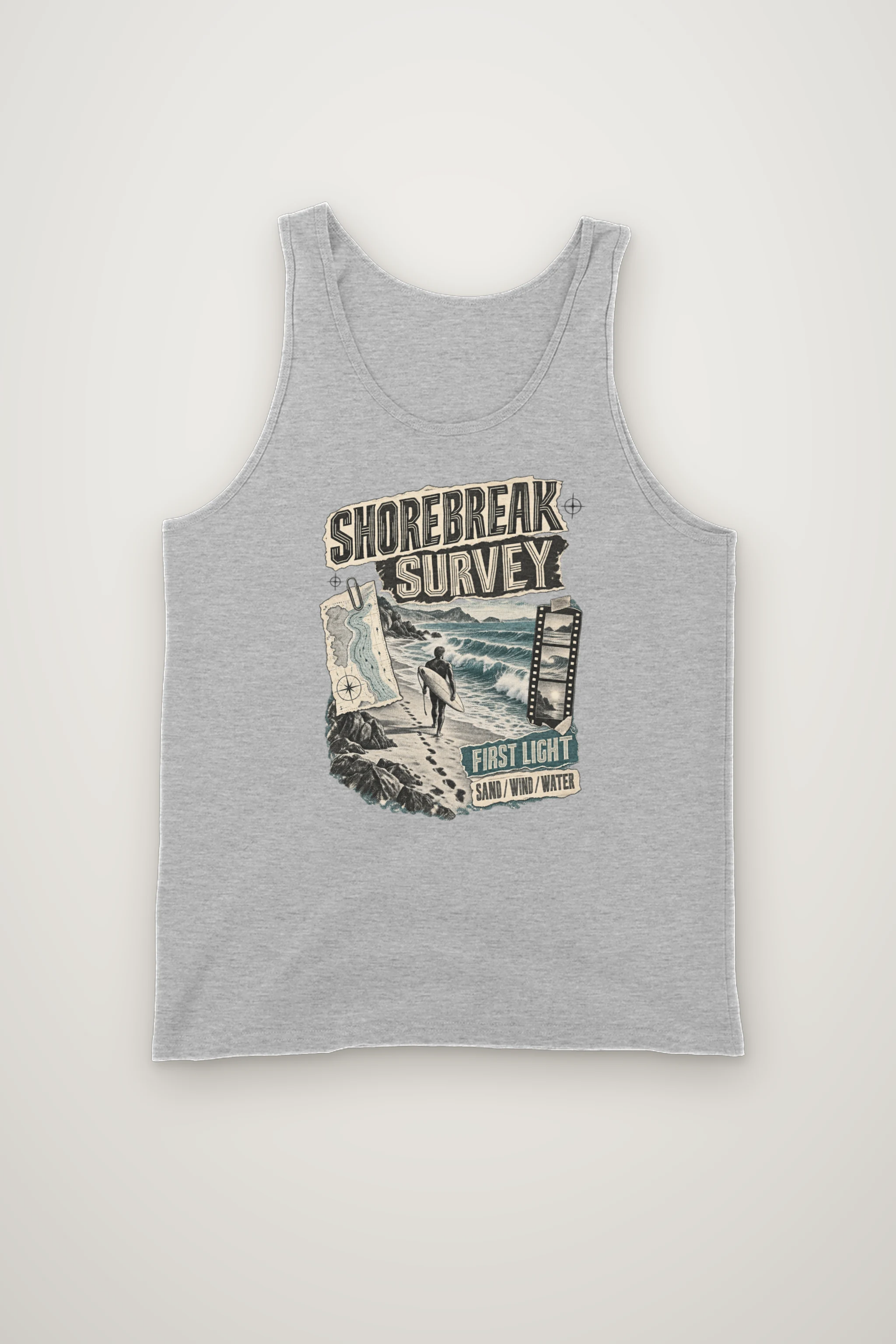 "Shorebreak Survey" Unisex Jersey Tank