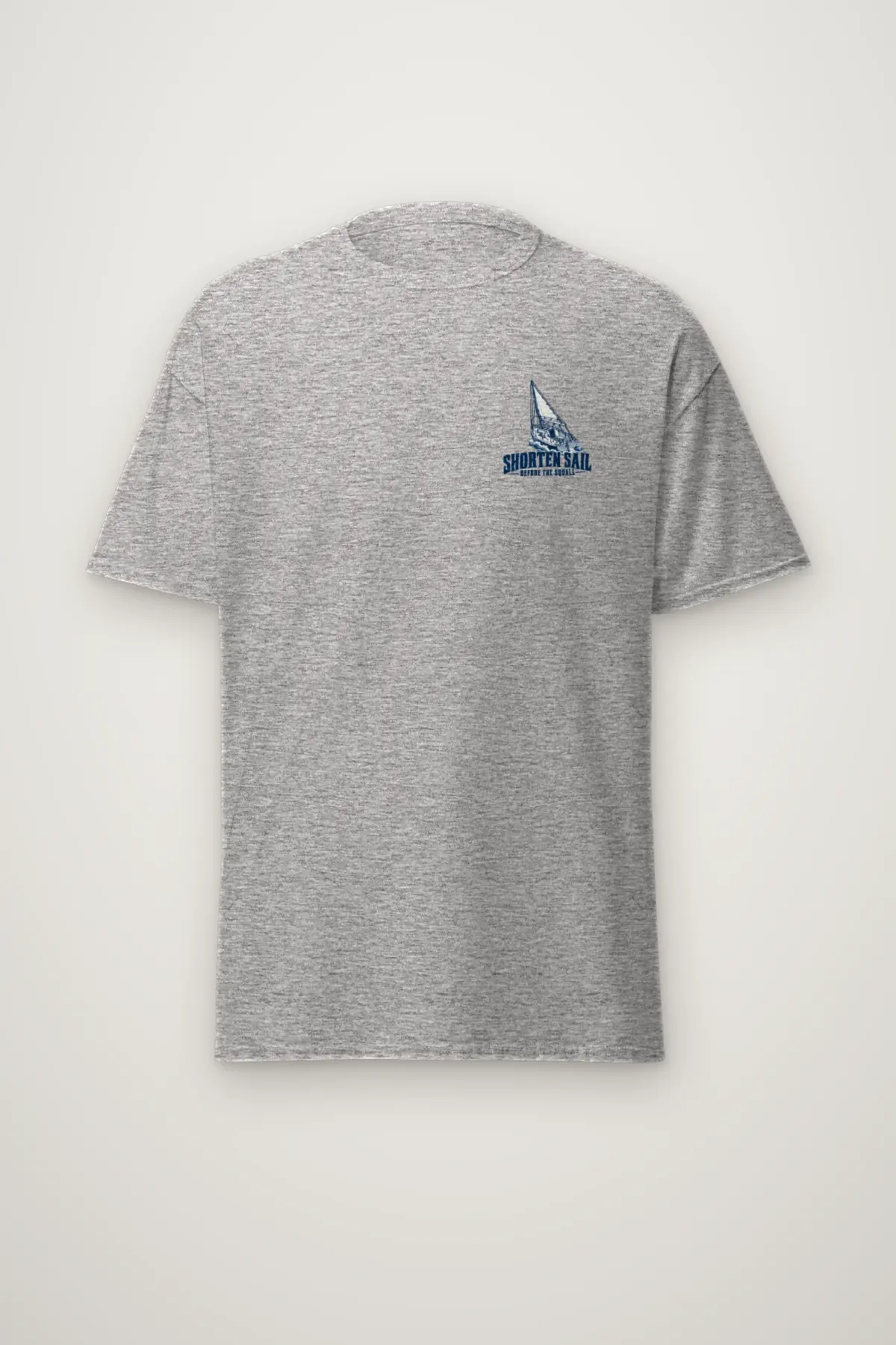 "Shorten Sail Before the Squall" Heavyweight Unisex Crewneck T-shirt