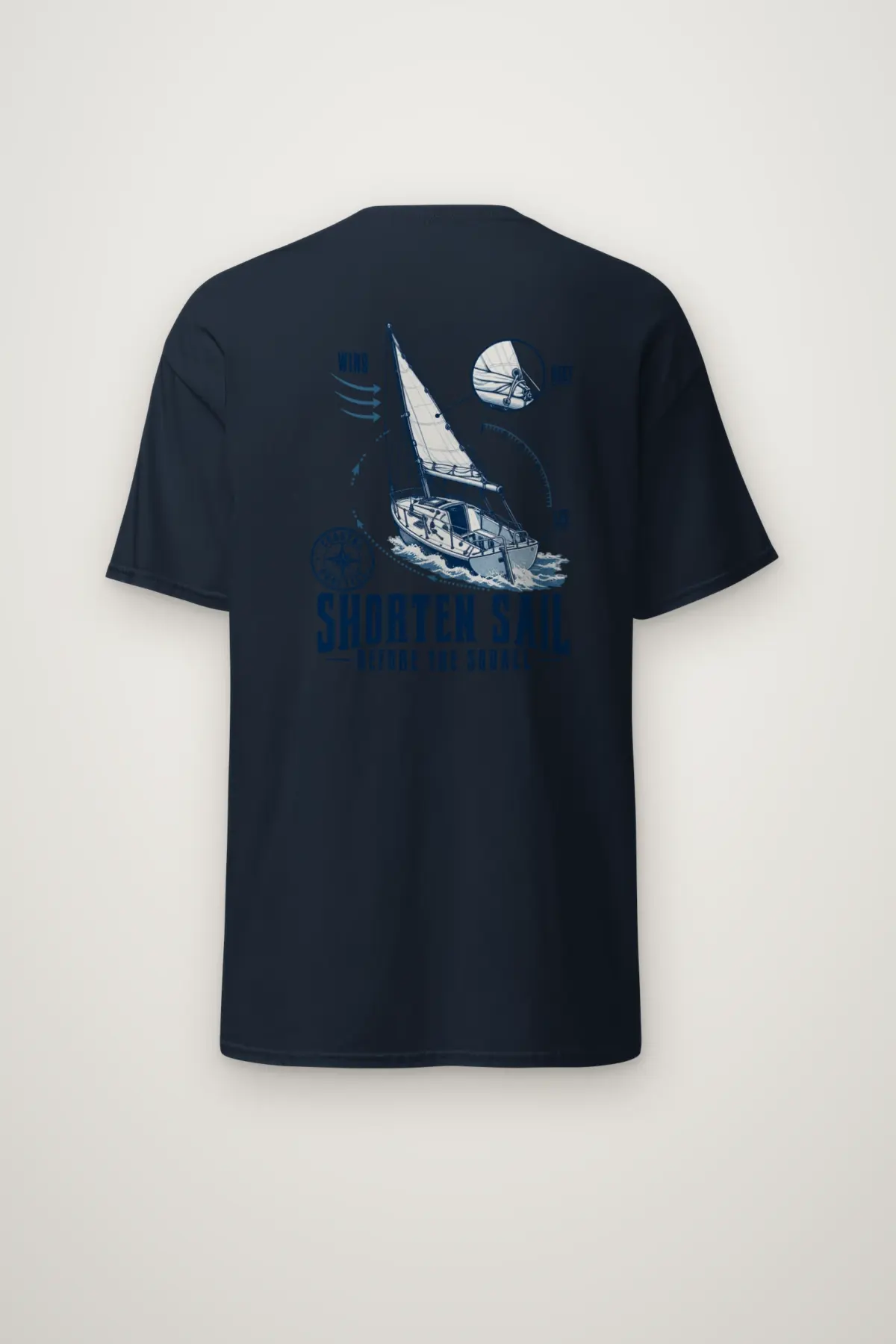 "Shorten Sail Before the Squall" Heavyweight Unisex Crewneck T-shirt