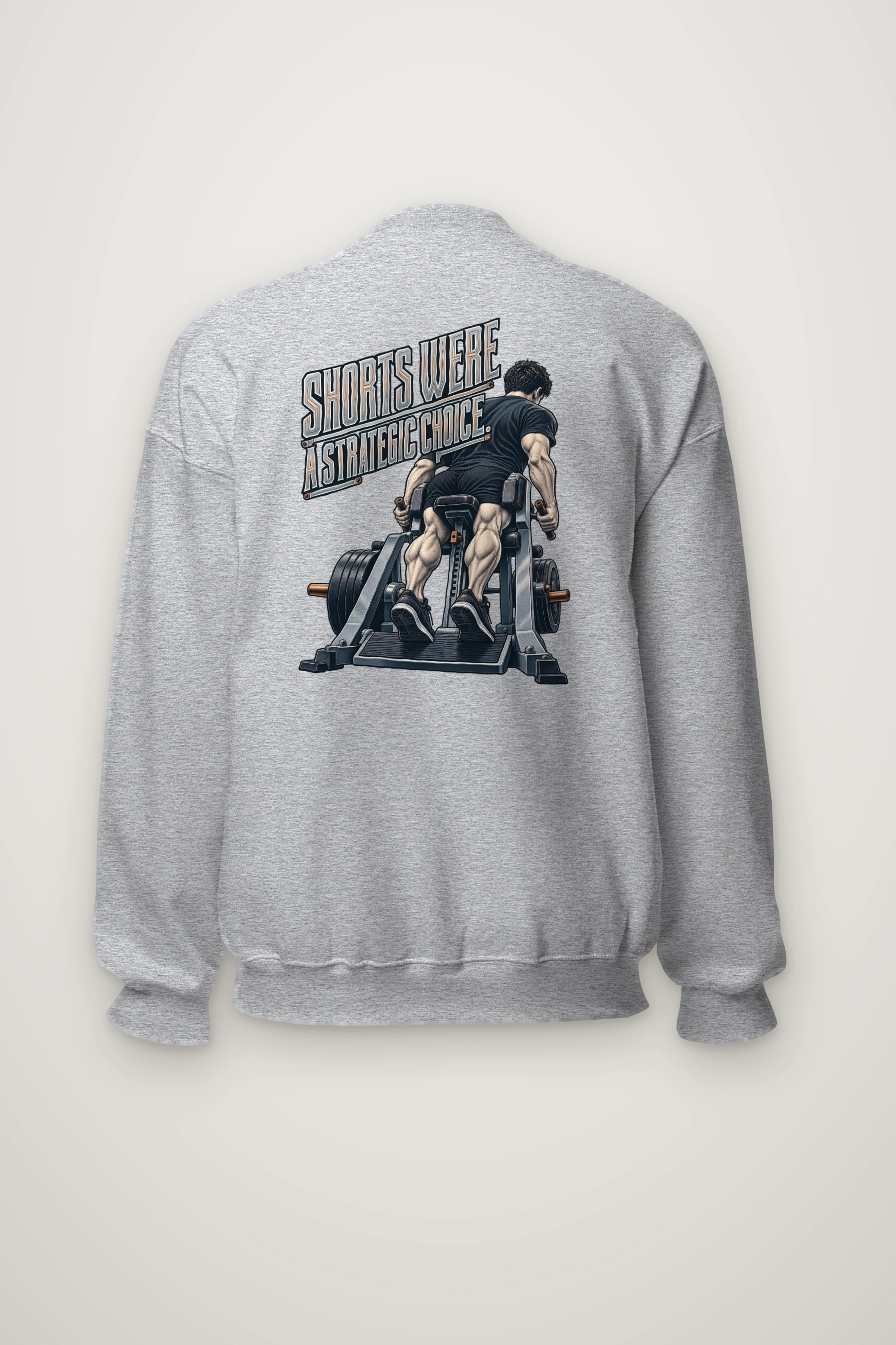 "Shorts Were A Strategic Choice" Heavy Blend Unisex Crewneck Sweatshirt
