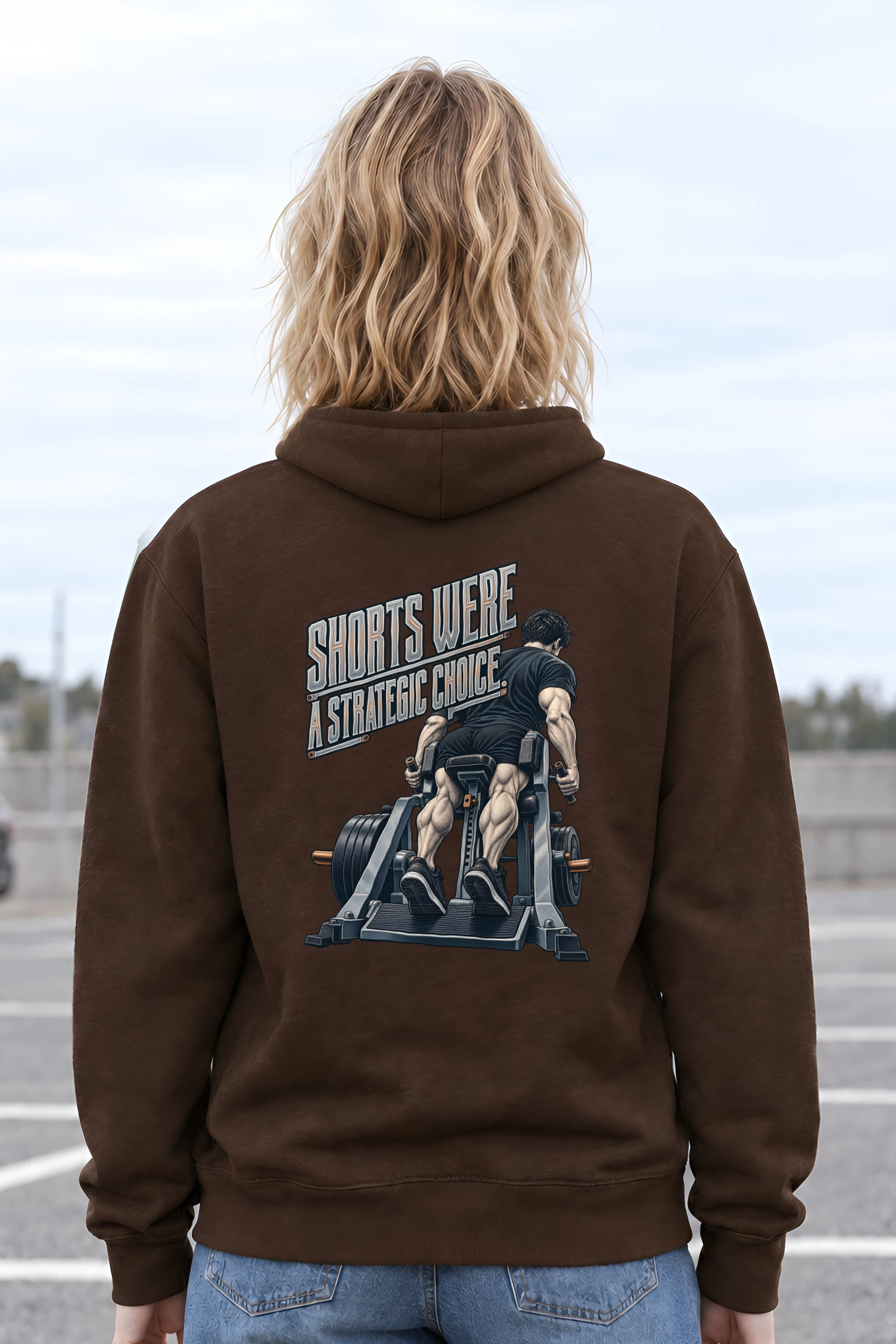 "Shorts Were a Strategic Choice" Heavy Blend Unisex Pullover Hoodie