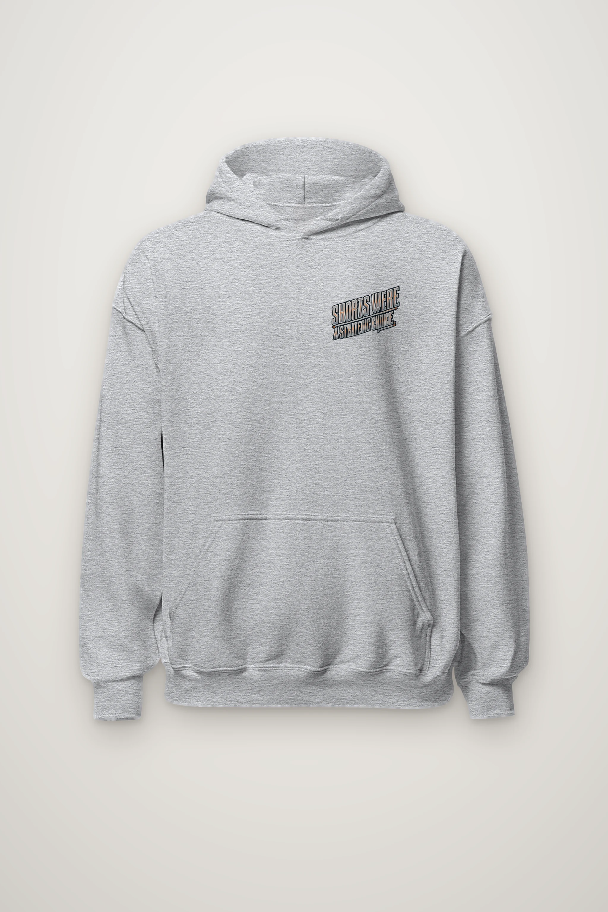 "Shorts Were a Strategic Choice" Heavy Blend Unisex Pullover Hoodie