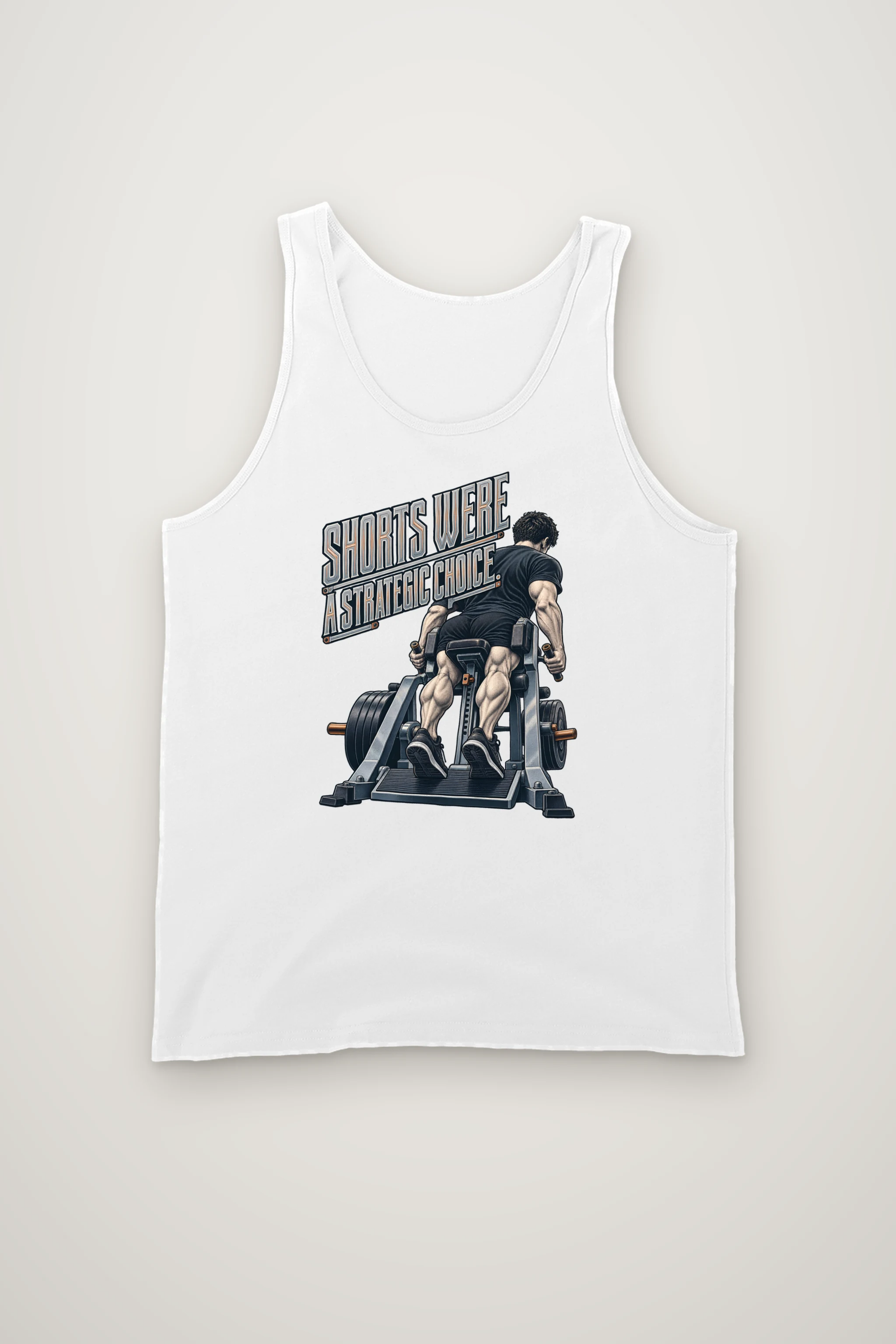 "Shorts Were A Strategic Choice" Unisex Jersey Tank