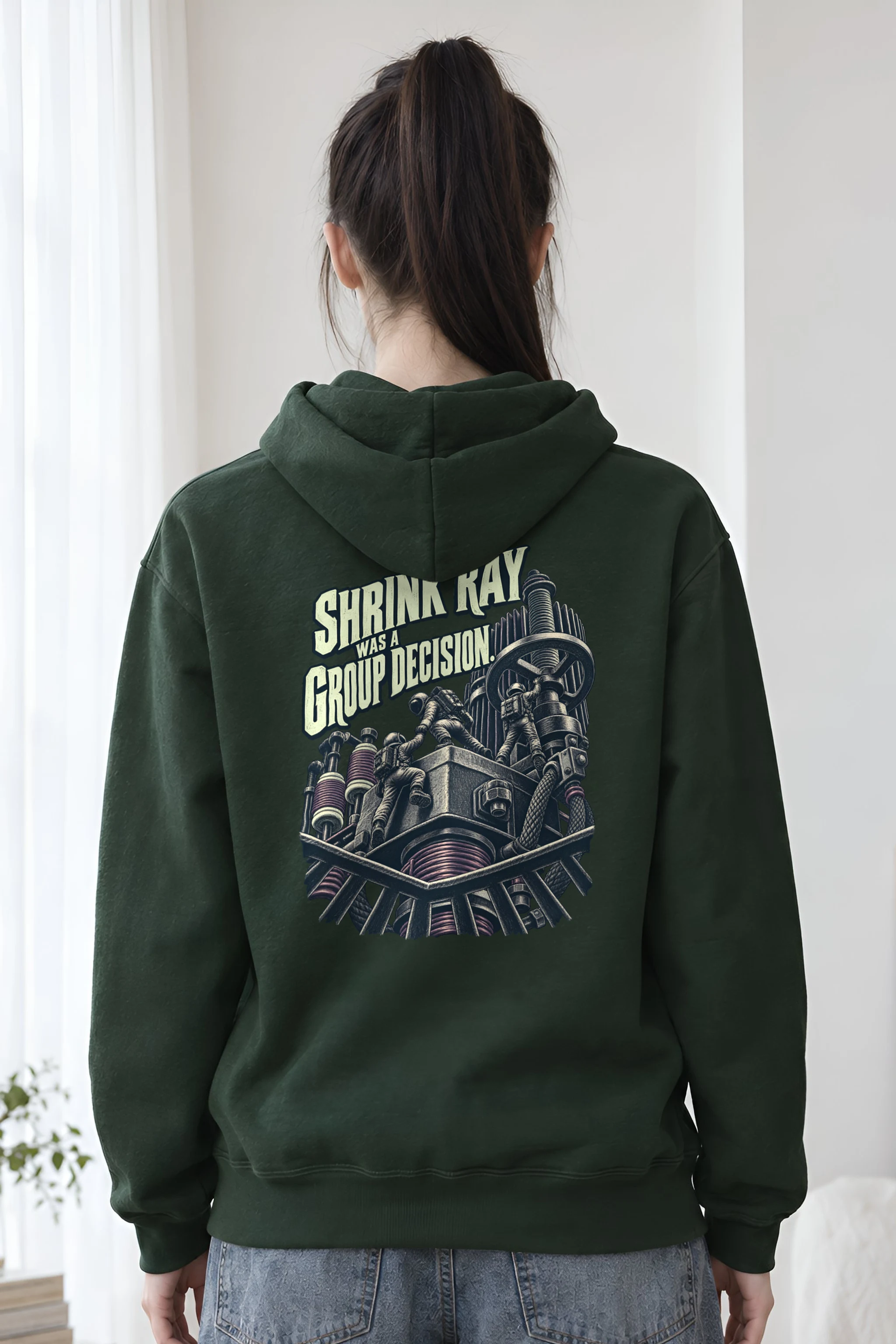 "Shrink Ray Was a Group Decision" Heavy Blend Unisex Pullover Hoodie