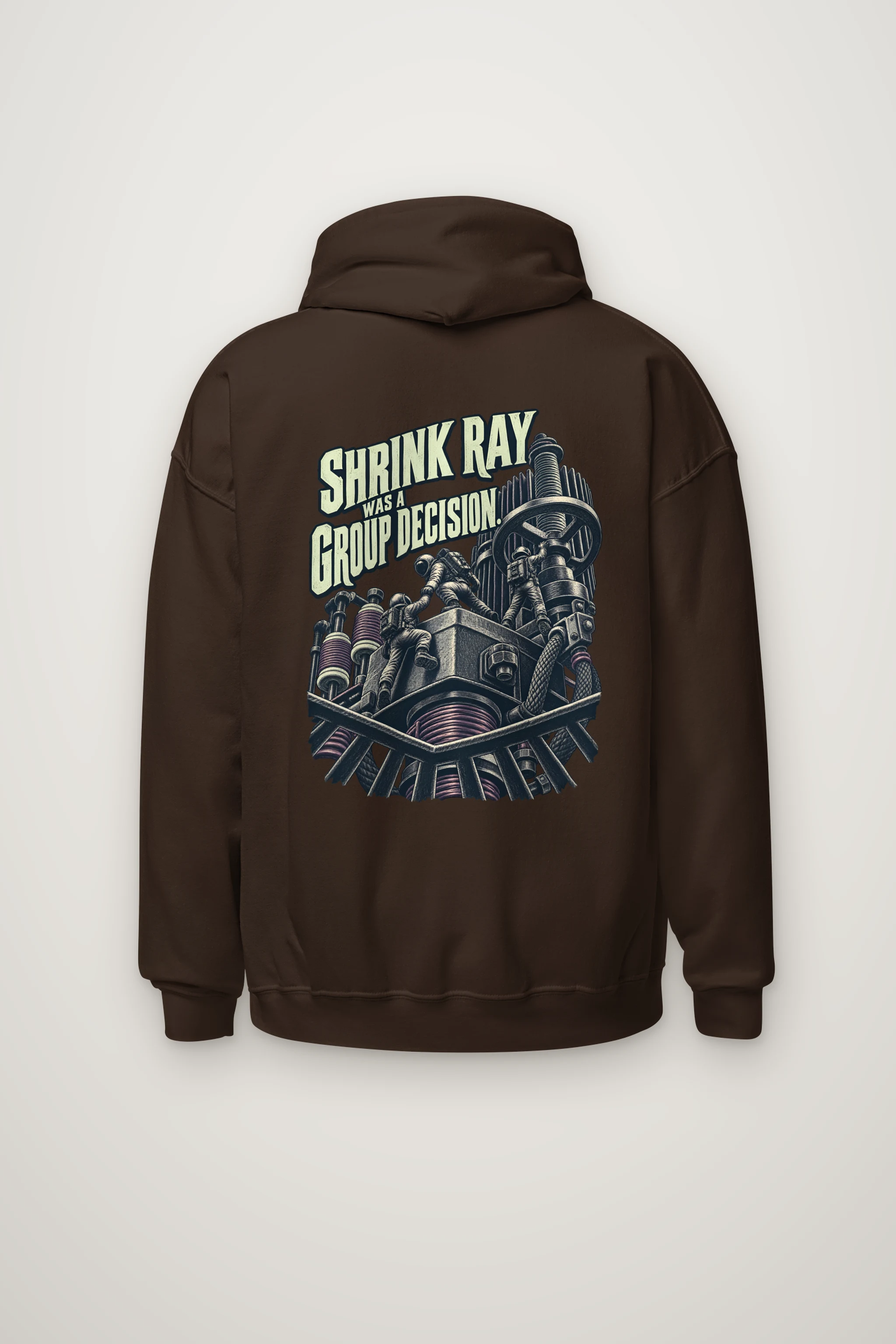 "Shrink Ray Was a Group Decision" Heavy Blend Unisex Pullover Hoodie