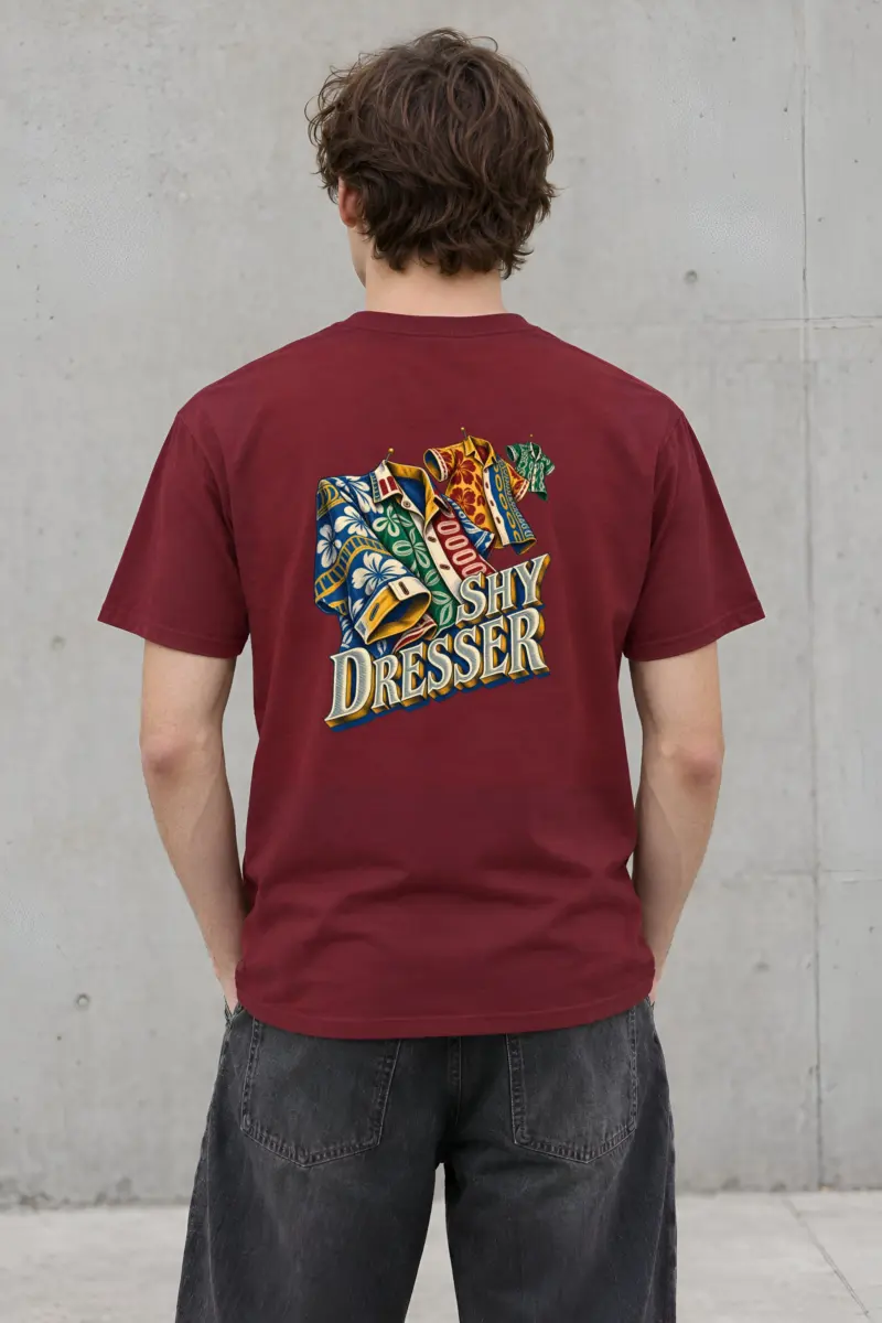 “Shy Dresser” Heavyweight Unisex Crewneck T-shirt