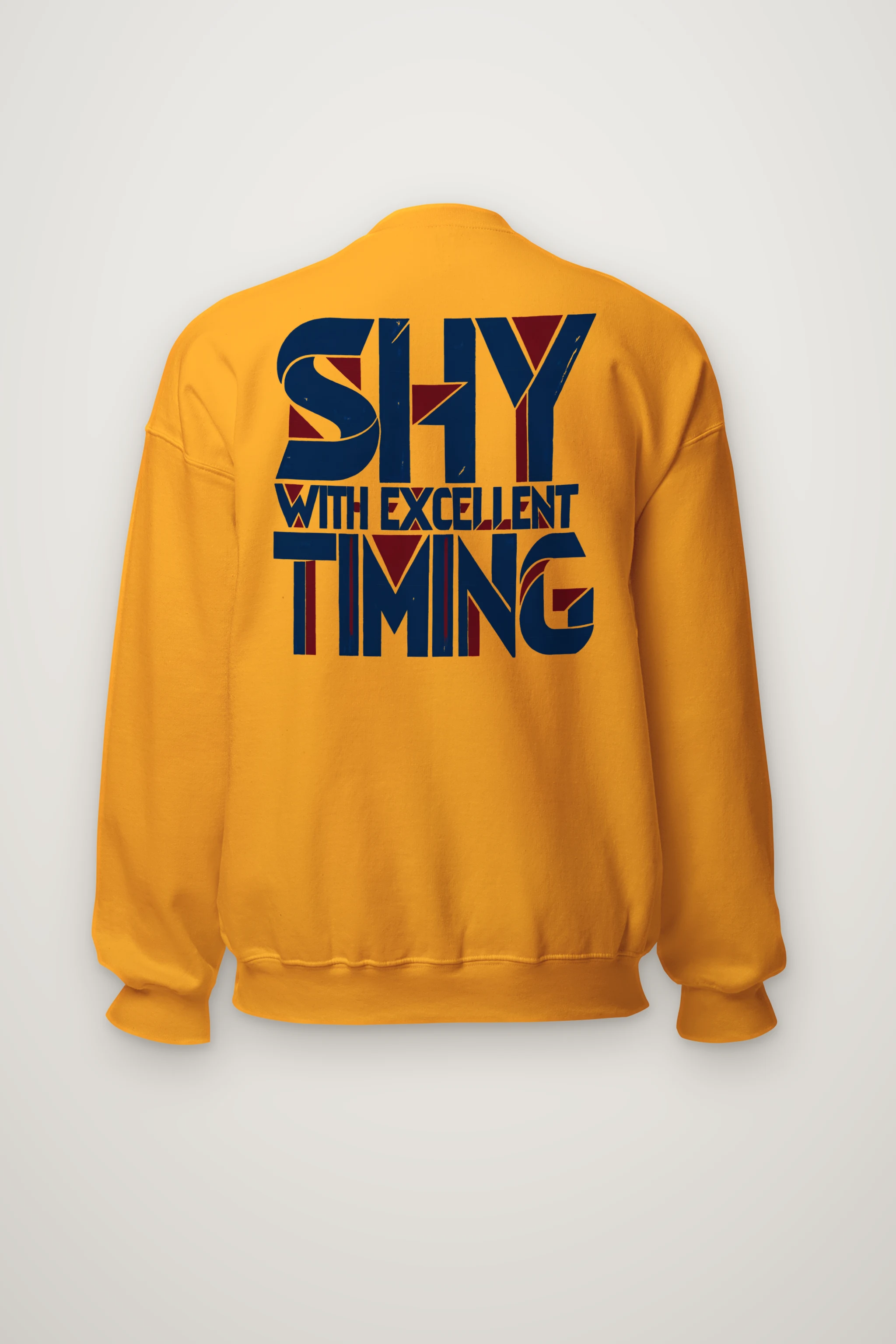 "Shy With Excellent Timing" Heavy Blend Unisex Crewneck Sweatshirt