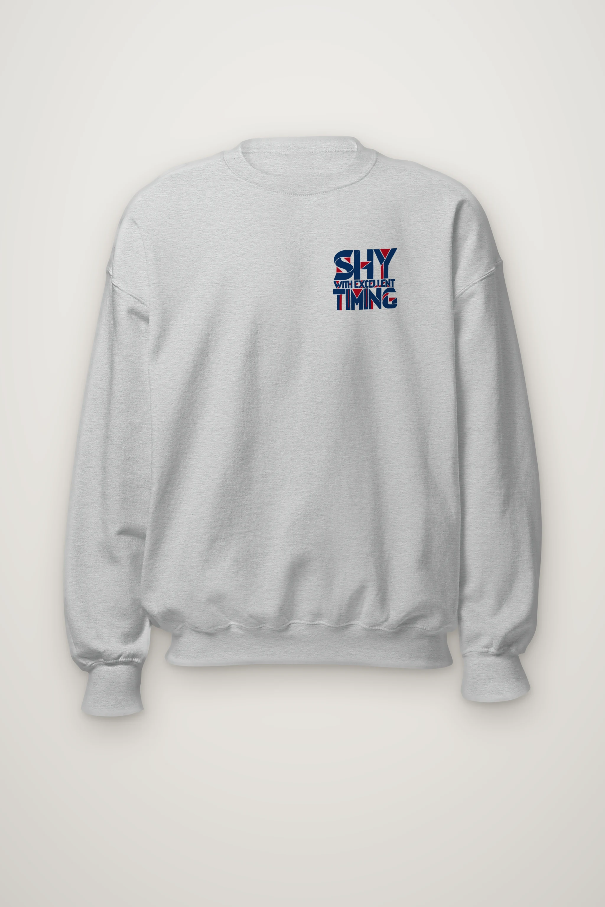 "Shy With Excellent Timing" Heavy Blend Unisex Crewneck Sweatshirt