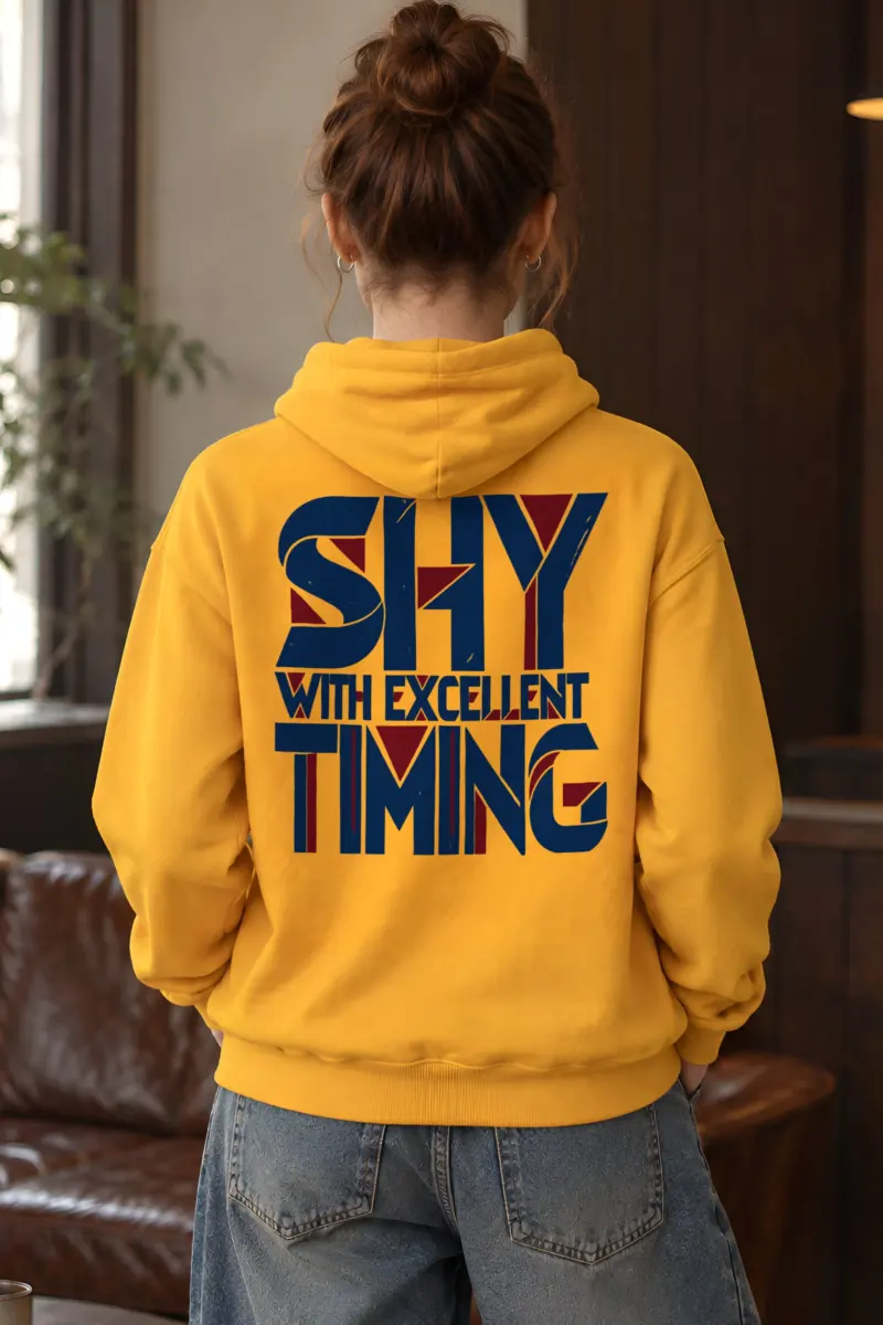 “Shy With Excellent Timing” Heavy Blend Unisex Pullover Hoodie