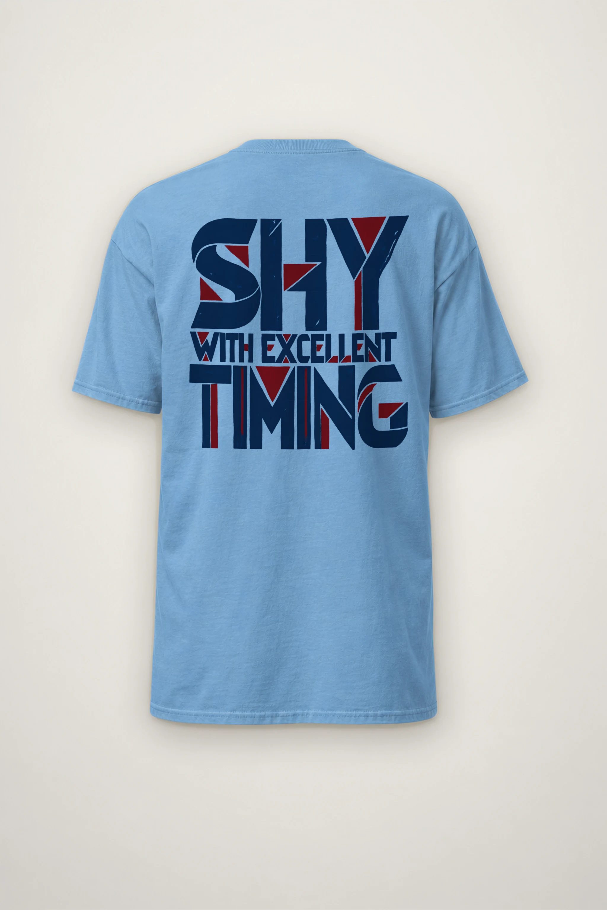 "Shy With Excellent Timing" Heavyweight Unisex Crewneck T-shirt