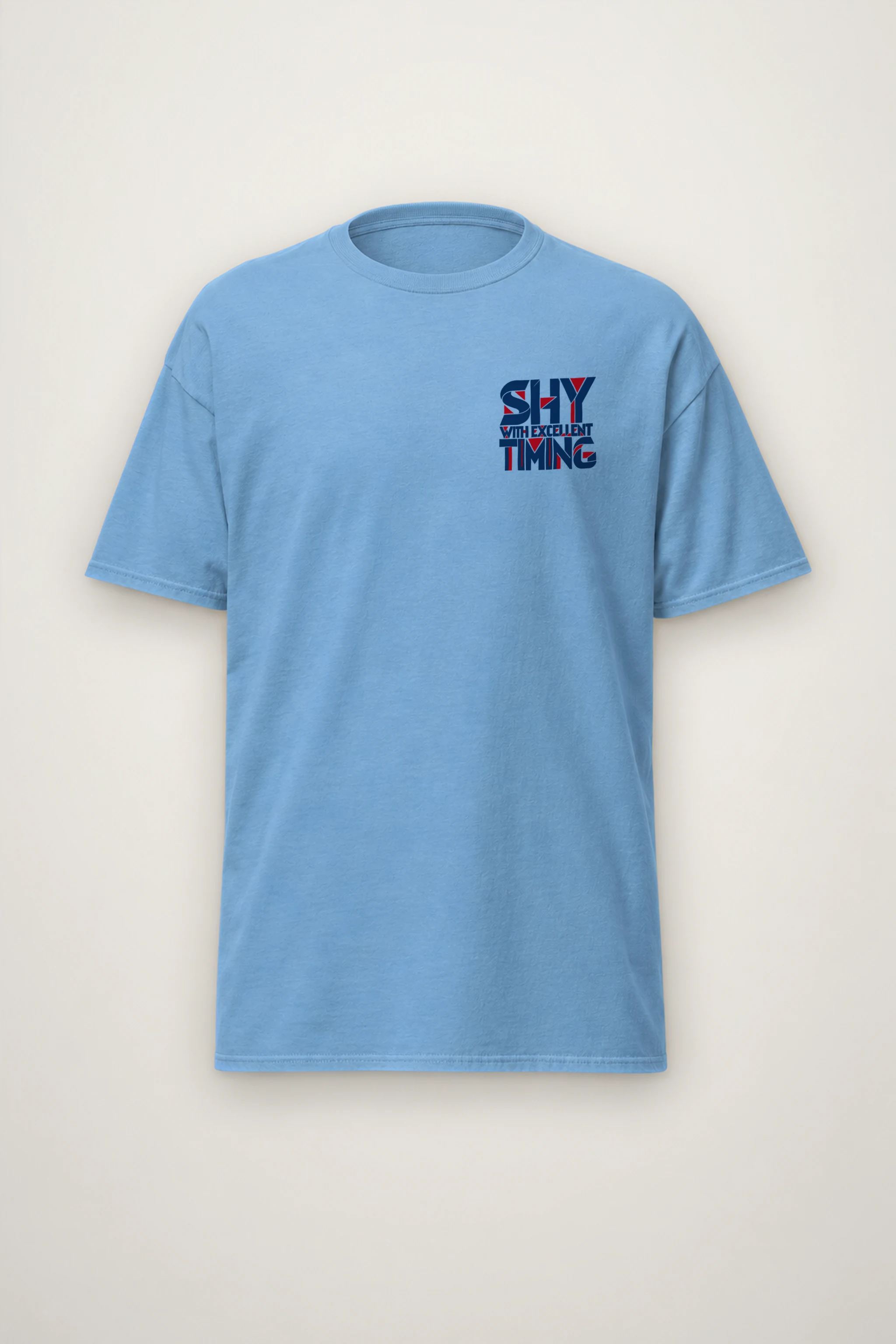 "Shy With Excellent Timing" Heavyweight Unisex Crewneck T-shirt
