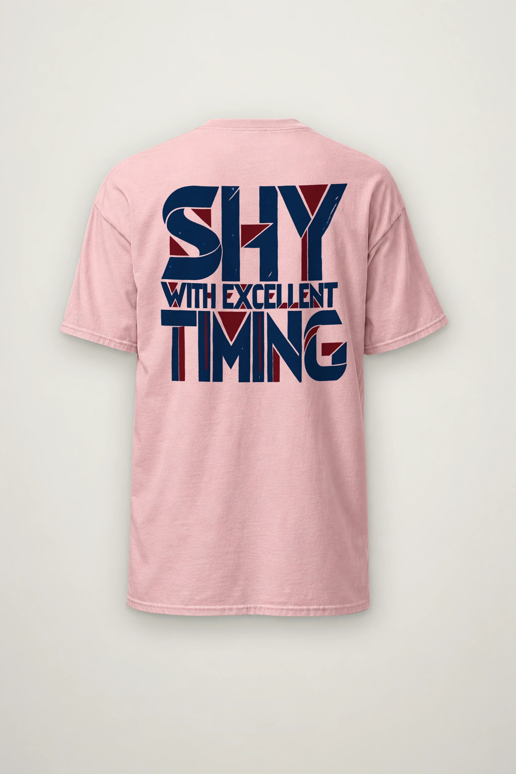 "Shy With Excellent Timing" Heavyweight Unisex Crewneck T-shirt