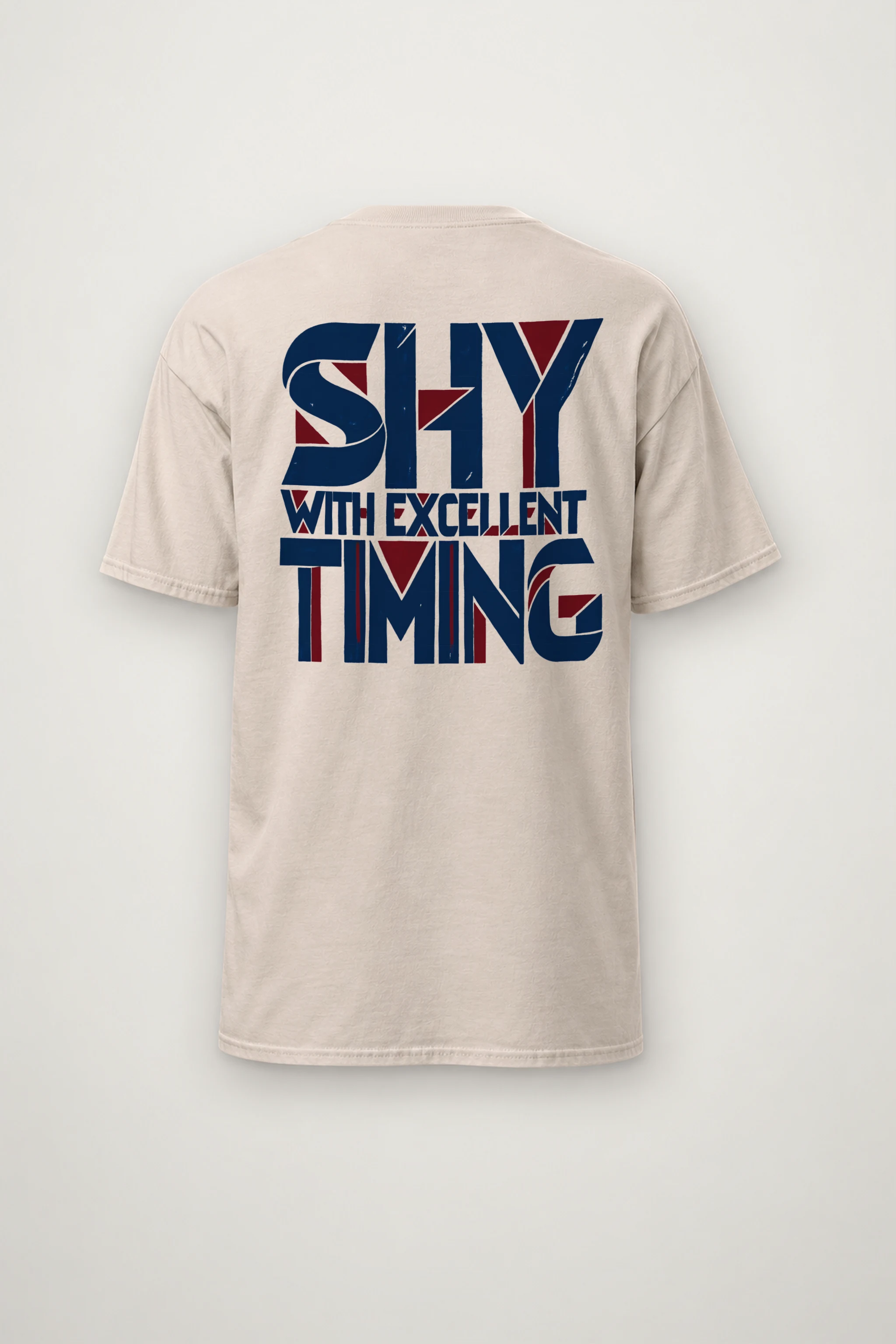 "Shy With Excellent Timing" Heavyweight Unisex Crewneck T-shirt