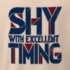 "Shy With Excellent Timing" Men's Oversized Heavyweight Crewneck T-Shirt