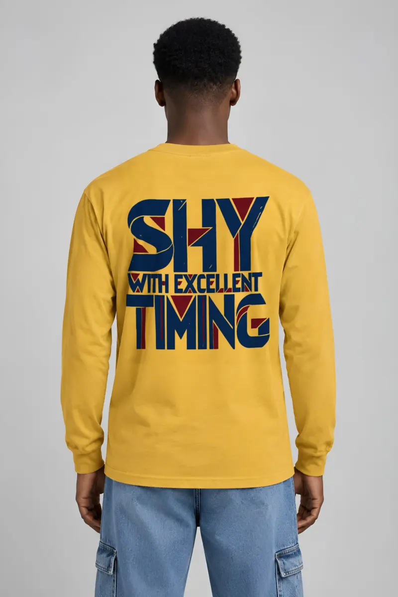 "Shy With Excellent Timing" Unisex Longsleeve T-shirt