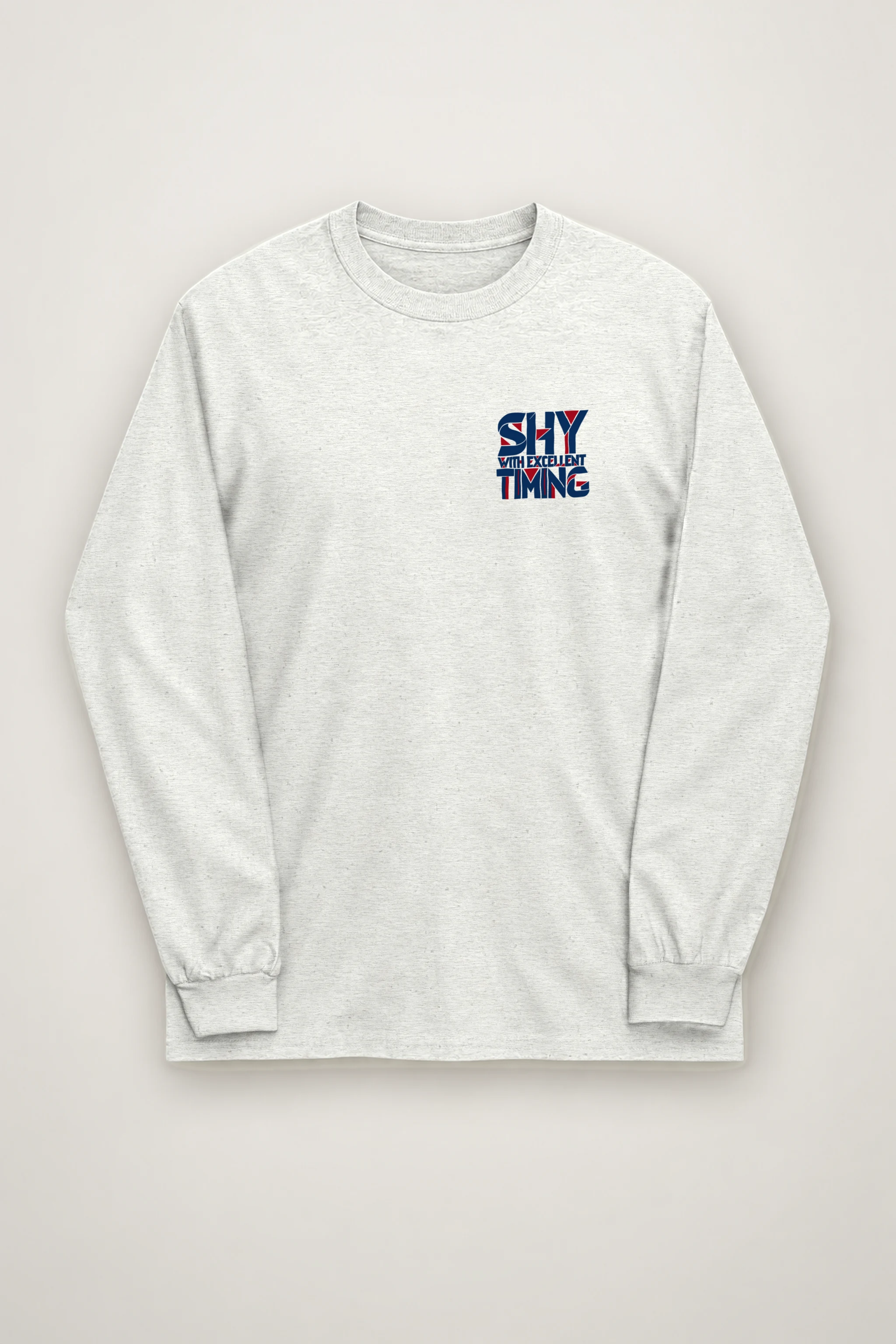 "Shy With Excellent Timing" Unisex Longsleeve T-shirt