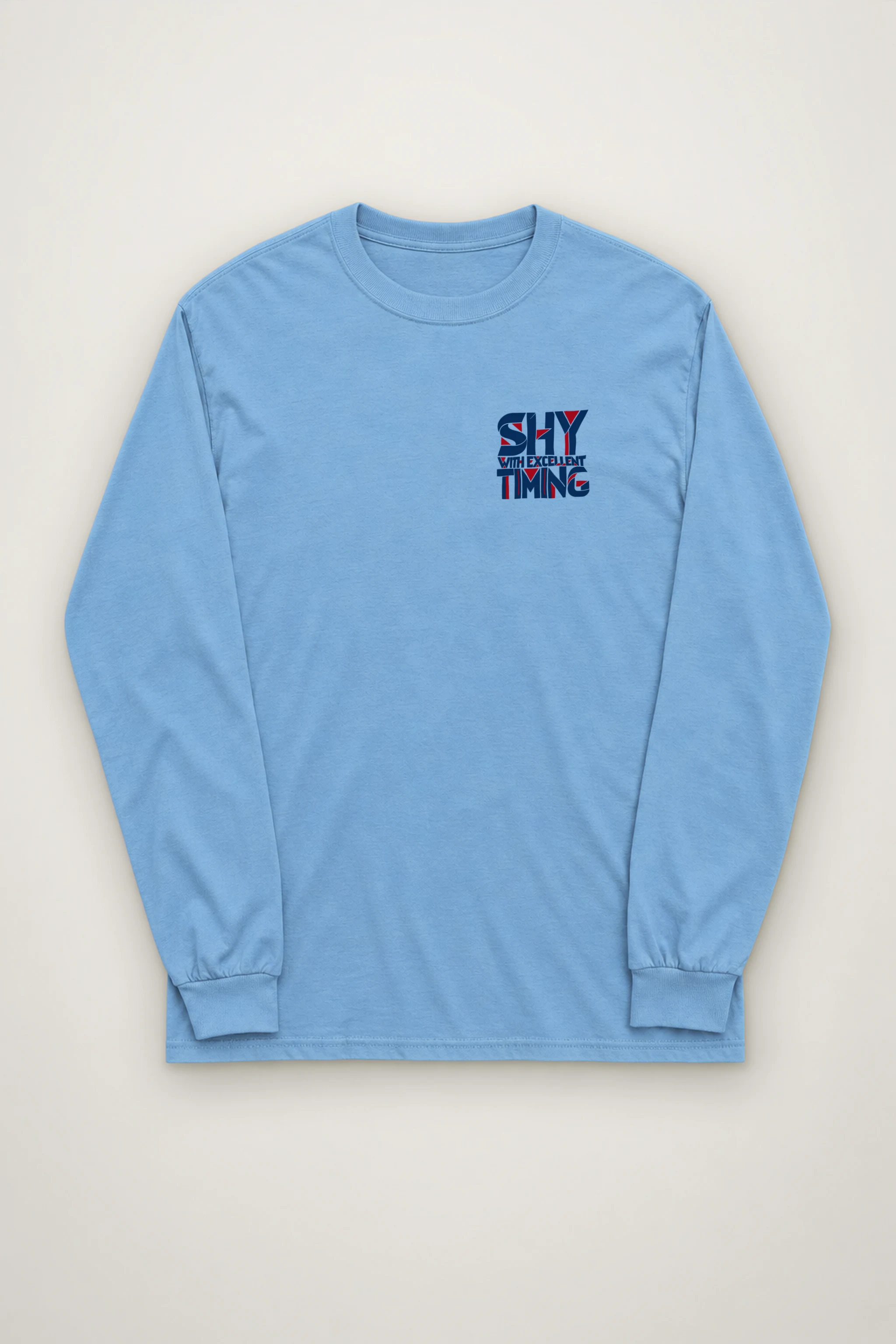 "Shy With Excellent Timing" Unisex Longsleeve T-shirt