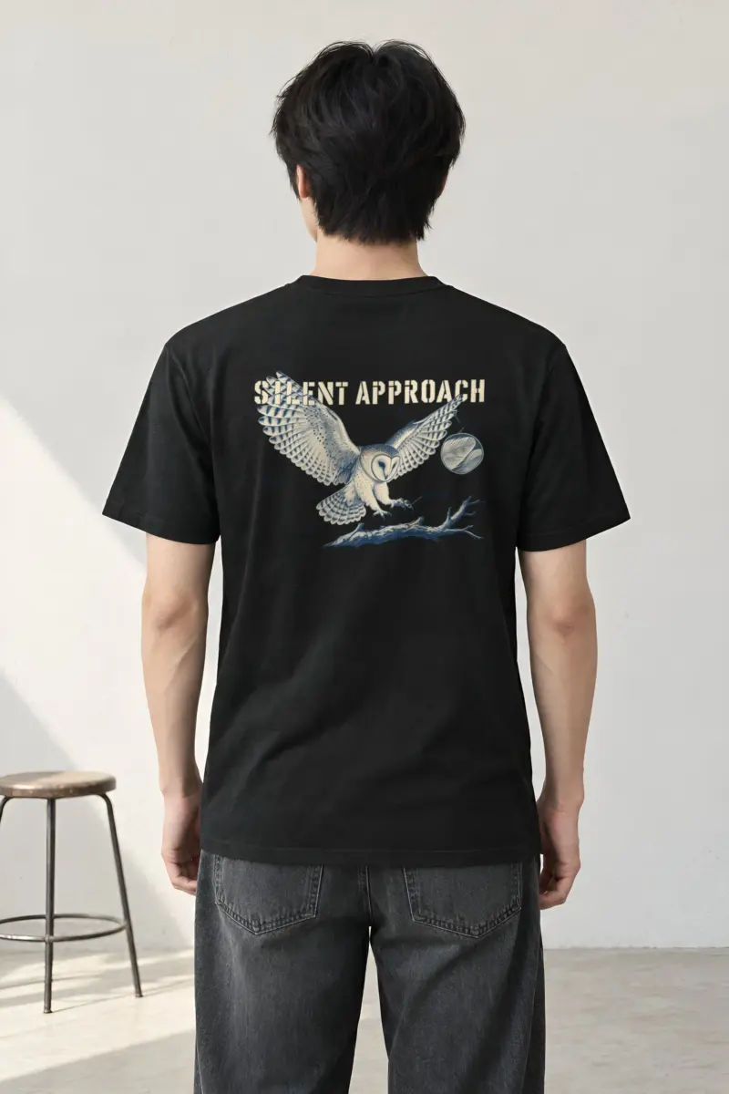 "Silent Approach" Heavyweight Unisex Crewneck T-shirt