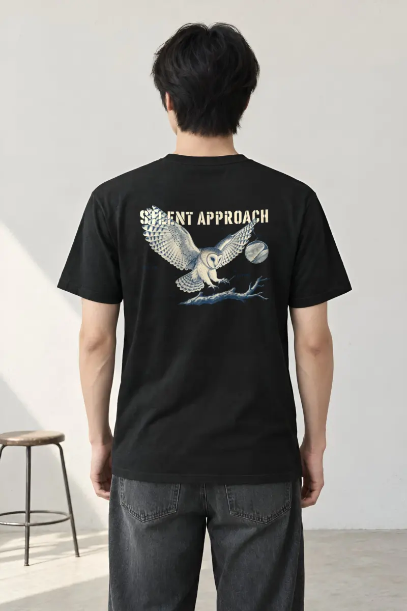"Silent Approach" Heavyweight Unisex Crewneck T-shirt