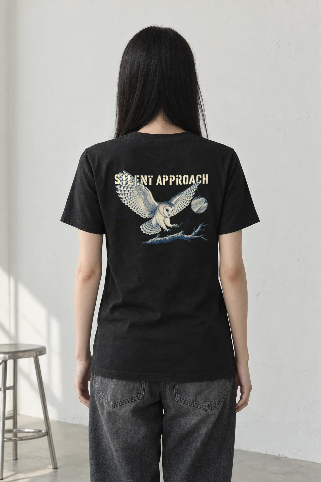 "Silent Approach" Heavyweight Unisex Crewneck T-shirt