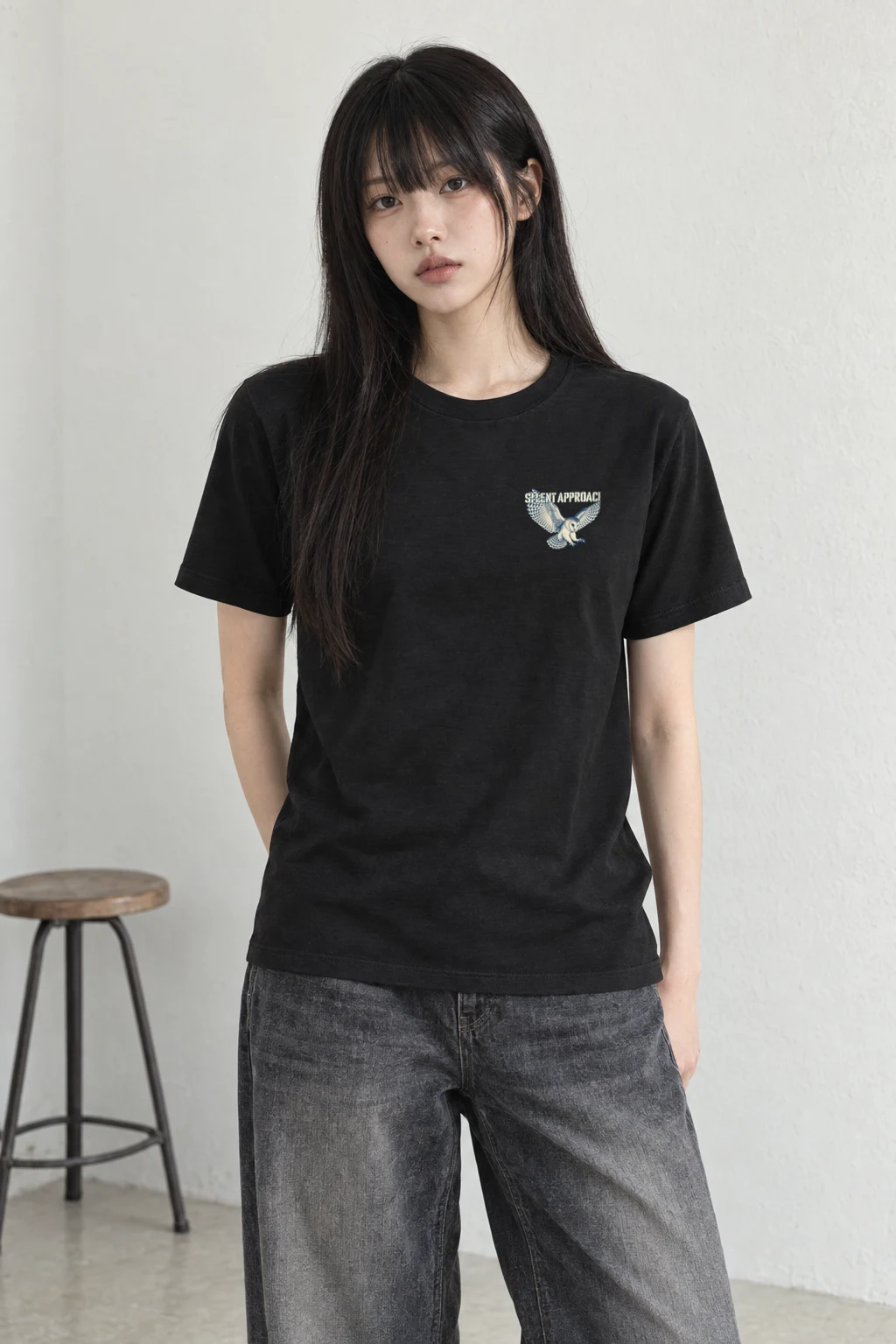 "Silent Approach" Heavyweight Unisex Crewneck T-shirt