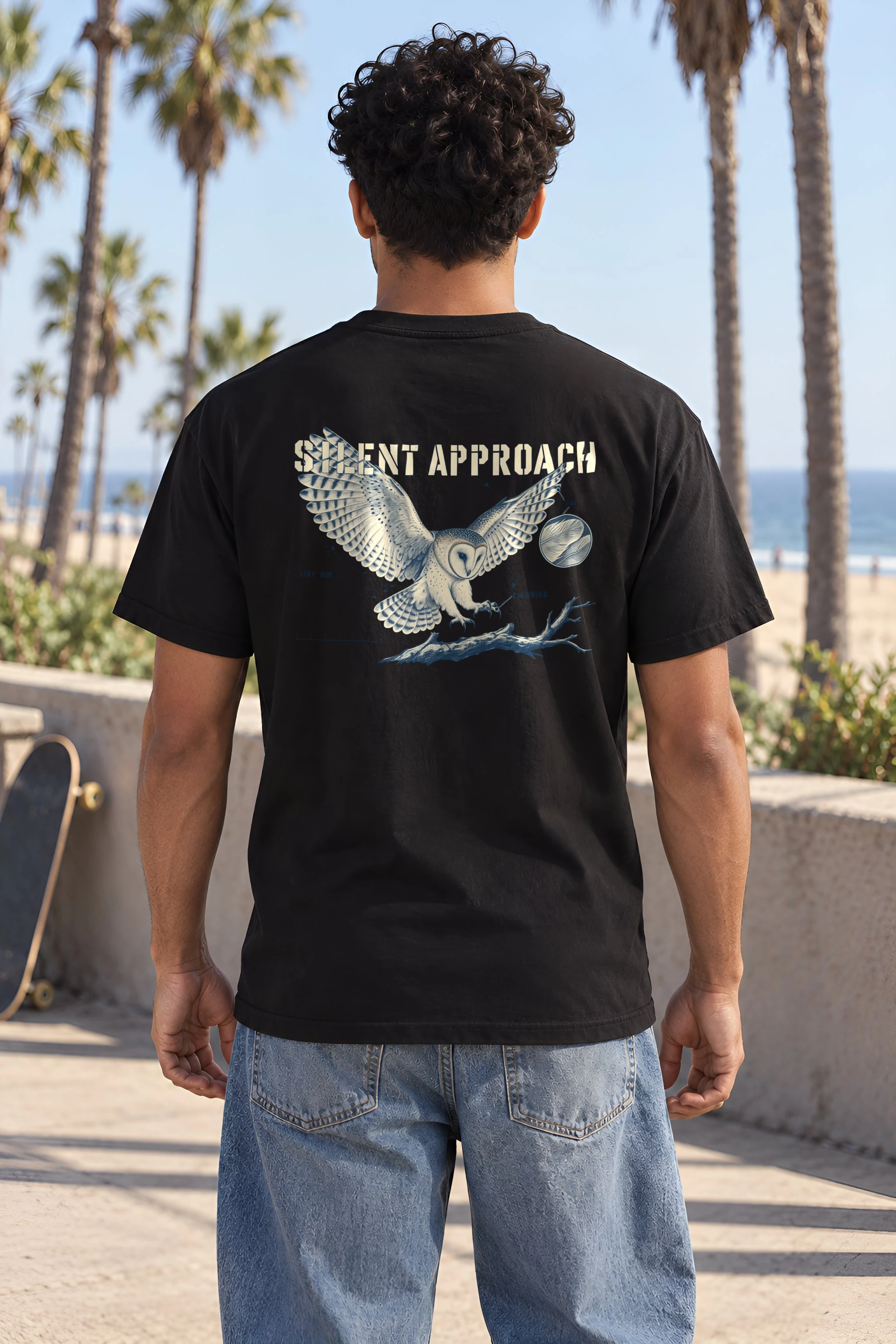 "Silent Approach" Heavyweight Unisex Crewneck T-shirt