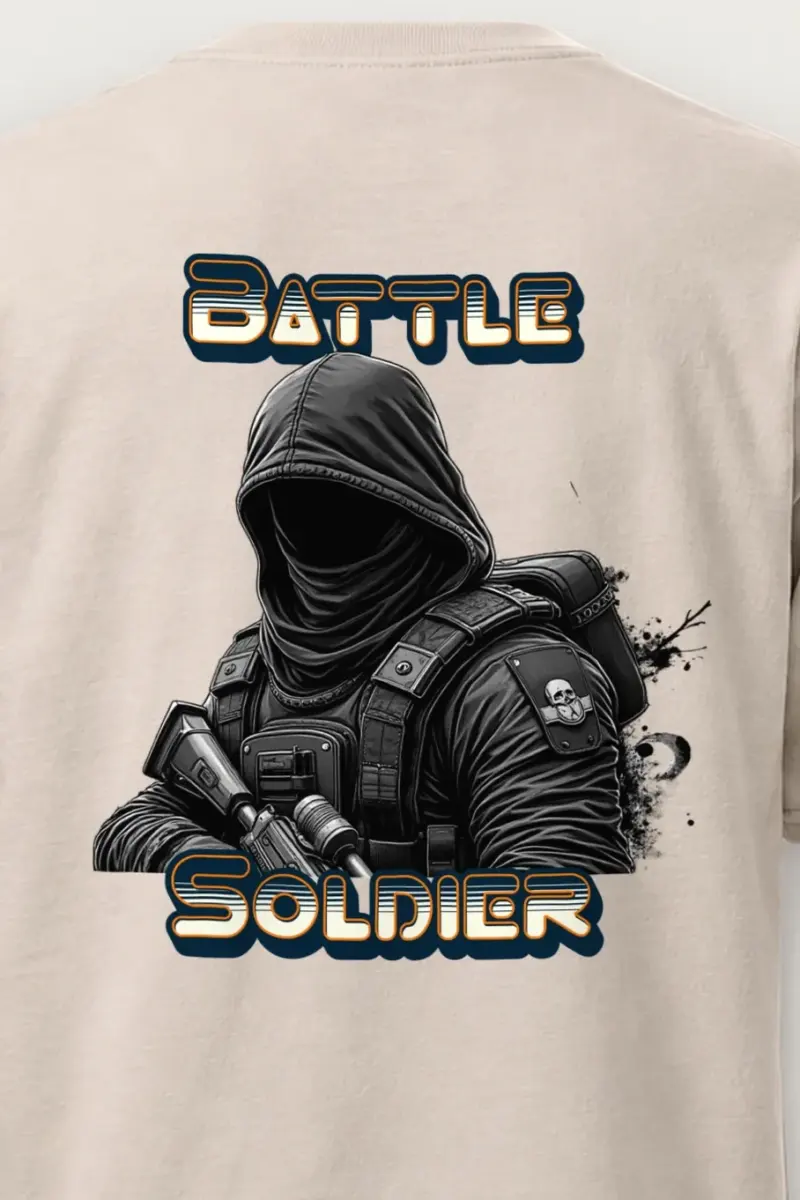 "Silent Front" Heavyweight Unisex Crewneck T-shirt