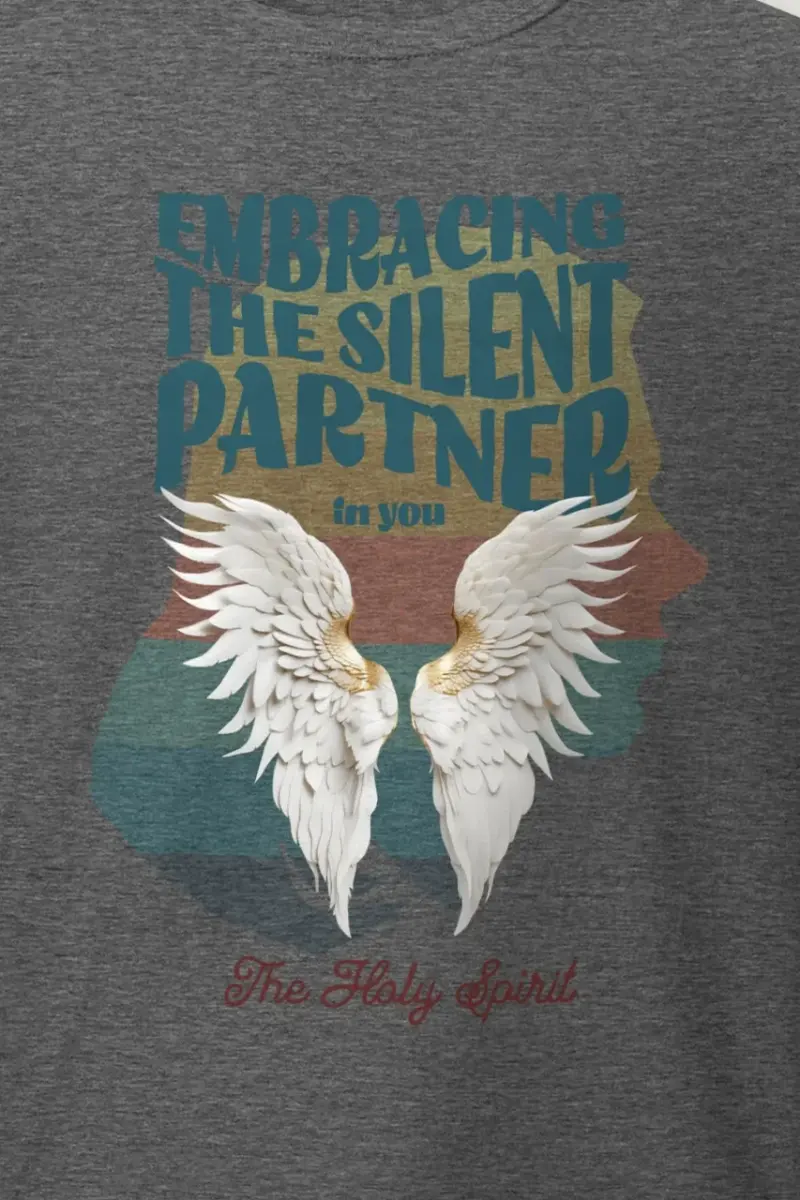 "Silent Partner Wings" Heavyweight Unisex Crewneck T-shirt