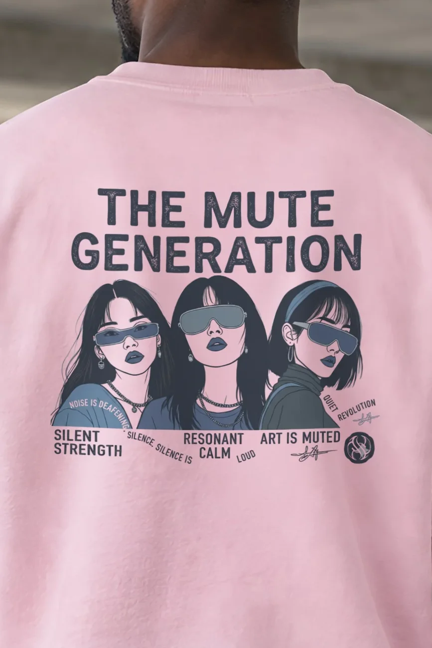 "Silent Strength" 1 Crewneck Sweatshirt - the graphic up close