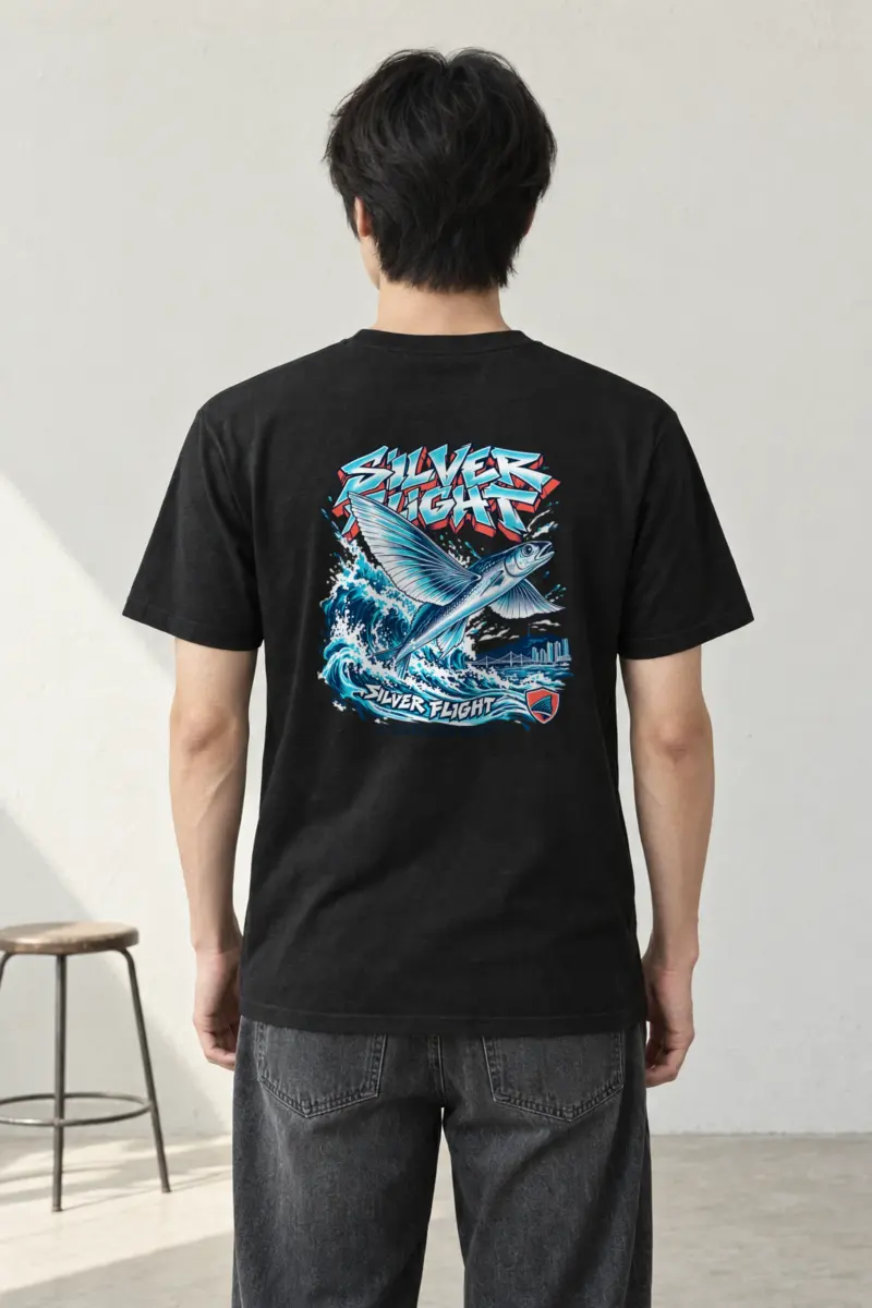 "Silver Flight Busan Open Water" Heavyweight Unisex Crewneck T-shirt
